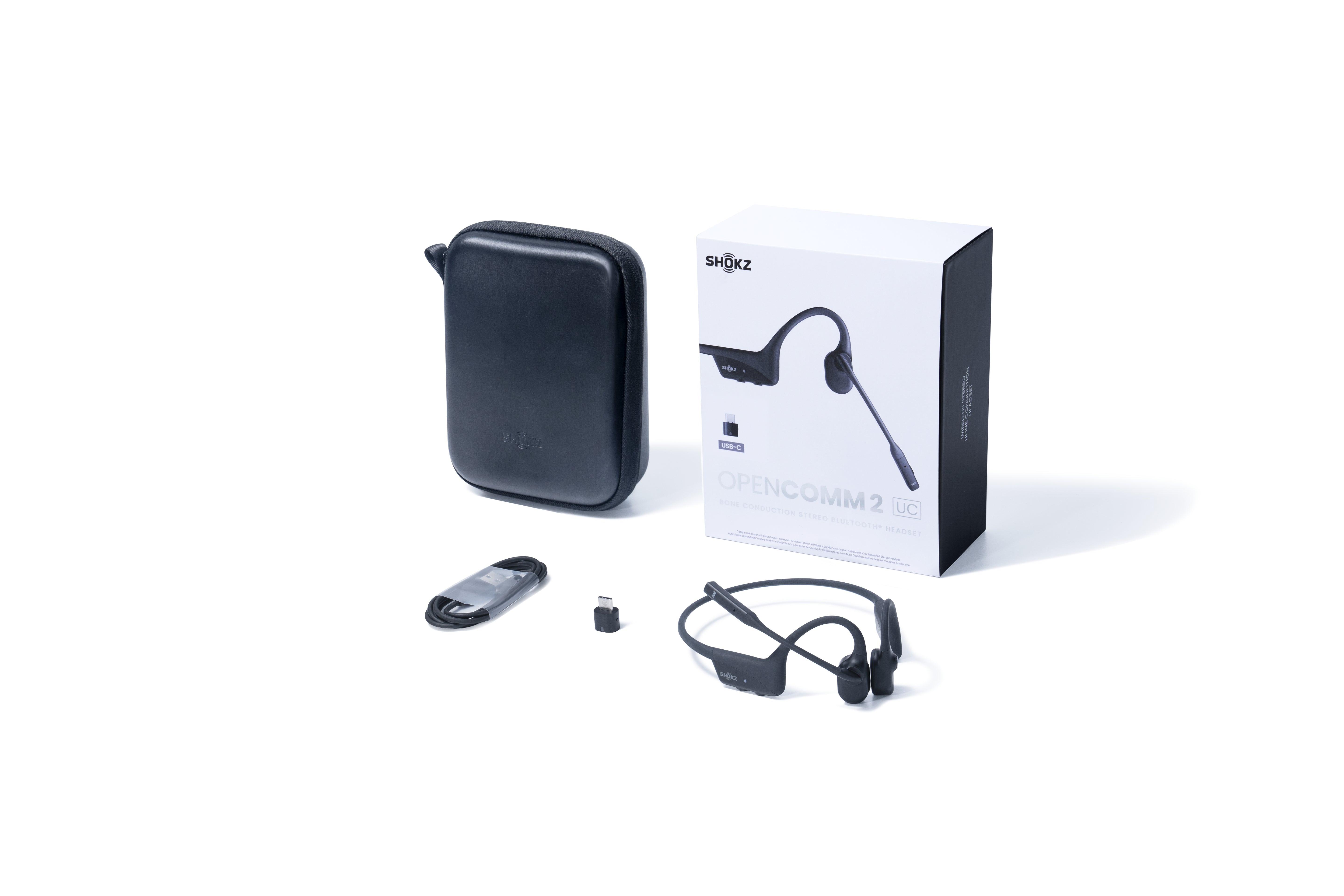 icalstuff.se ElectricalStuff.se   SHOKZ C110-AC-BK hörlur och headset Trådlös Öronkrok Kontor/callcenter USB Type-C Bluetoot