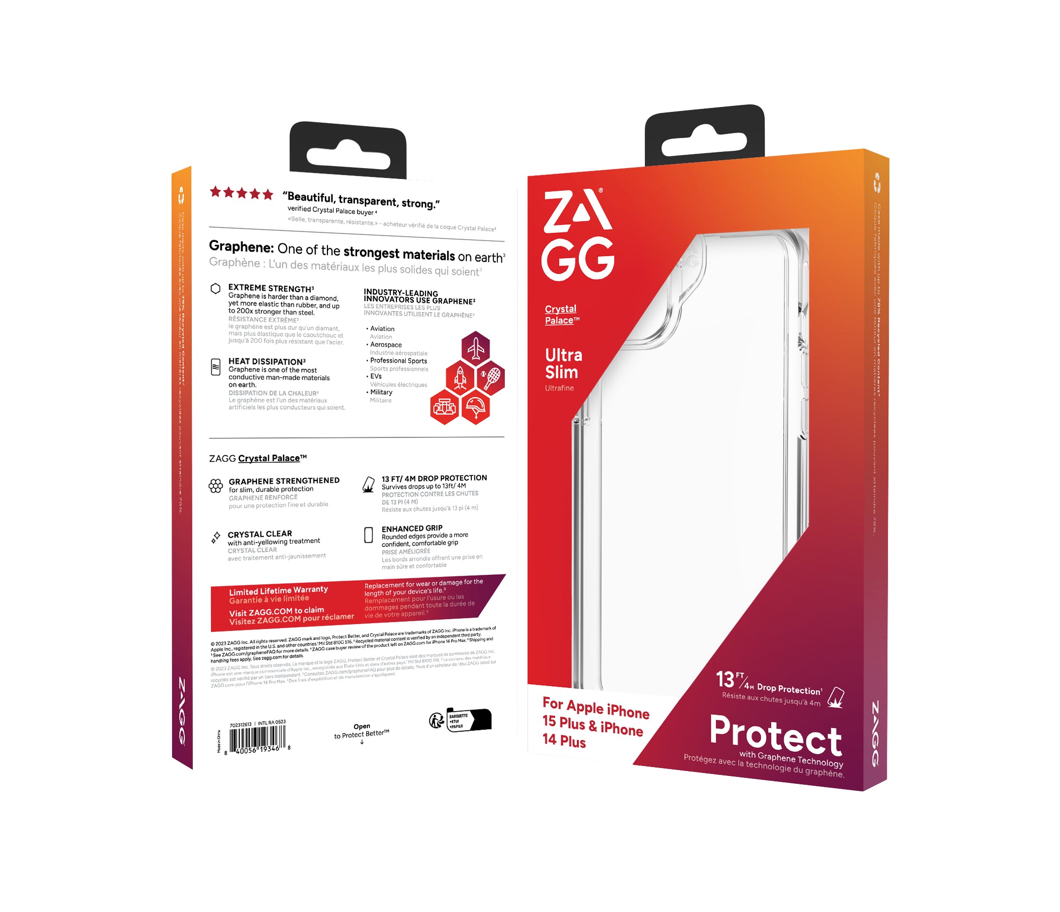  G 702312613 0840056193468|840056193468 Mobiltelefonfodral   Cases Crystal Palace Apple iPhone 15 Plus/iPhone 14 Plus Clear E