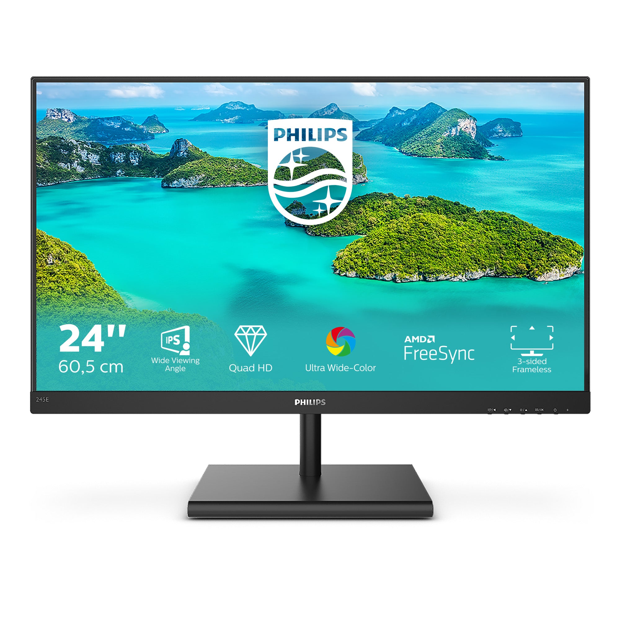  a HD LCD Svart Philips 245E1S/00 8712581758530 Platta Pc-Skärmar E Line  245E1S/00 www.electricalstuff.se ElectricalStuff.se
