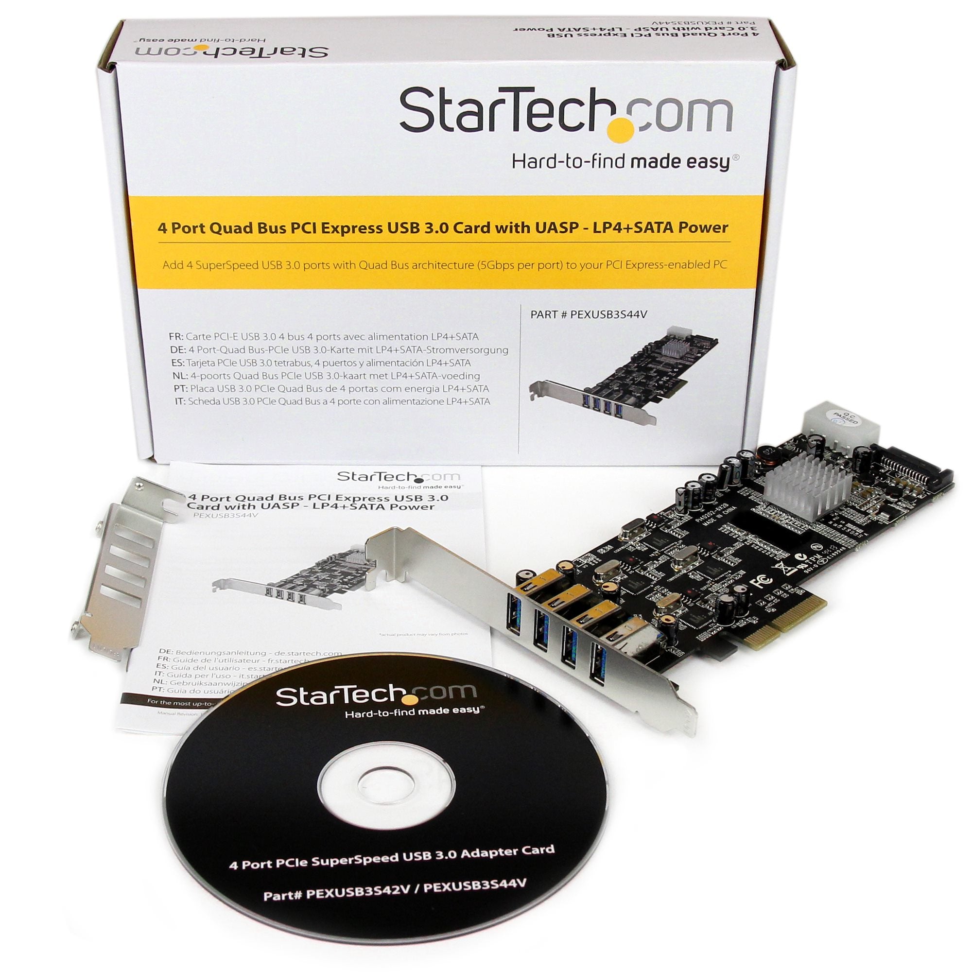  aler på 5 Gbps – UASP – SATA/LP4-ström www.electricalstuff.se ElectricalStuff.se   StarTech.com PCI Express (PCIe) SuperSpee