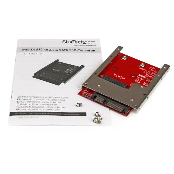  SD till 2,5" SATA-adapter-konverterare StarTech.com SAT32MSAT257 0065030855624|065030855624|0851975725074|851975725074|07583