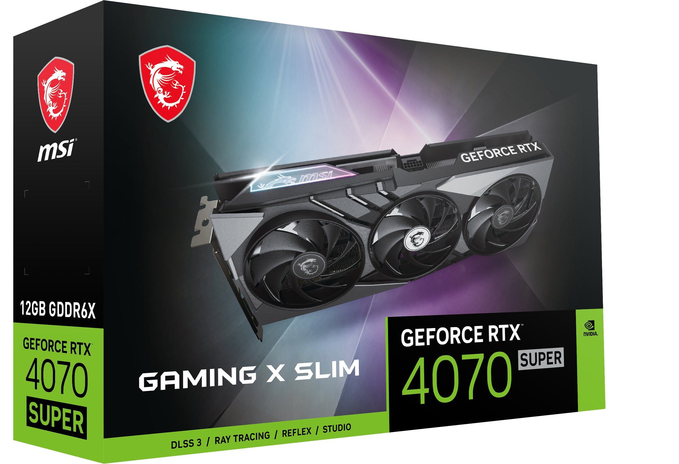 4070 SUPER 12G GAMING X SLIM www.electricalstuff.se ElectricalStuff.se   MSI GAMING GeForce RTX 4070 SUPER 12G X SLIM NVIDIA