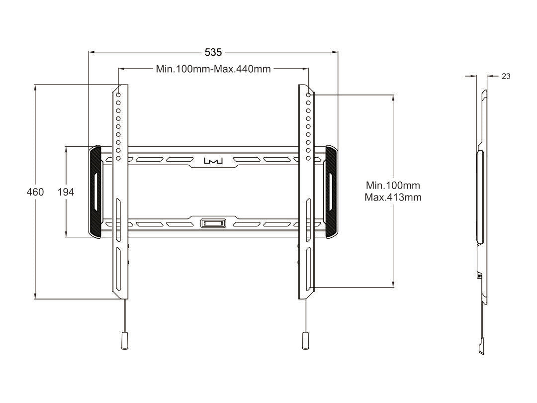  ricalstuff.se ElectricalStuff.se   Multibrackets 1008 tv-fäste 165,1 cm (65") Svart Multibrackets 1008 7350073731008 TV-fäst