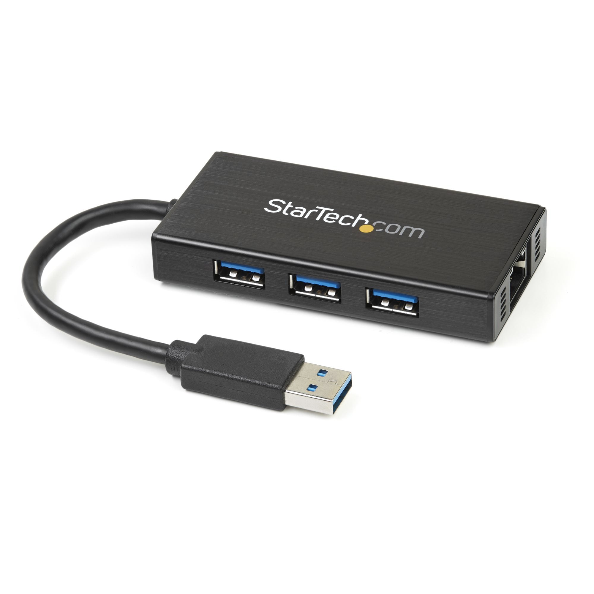  www.electricalstuff.se ElectricalStuff.se   StarTech.com Bärbar USB 3.0-hubb med 3 portar plus Gigabit Ethernet - 5Gbps - al