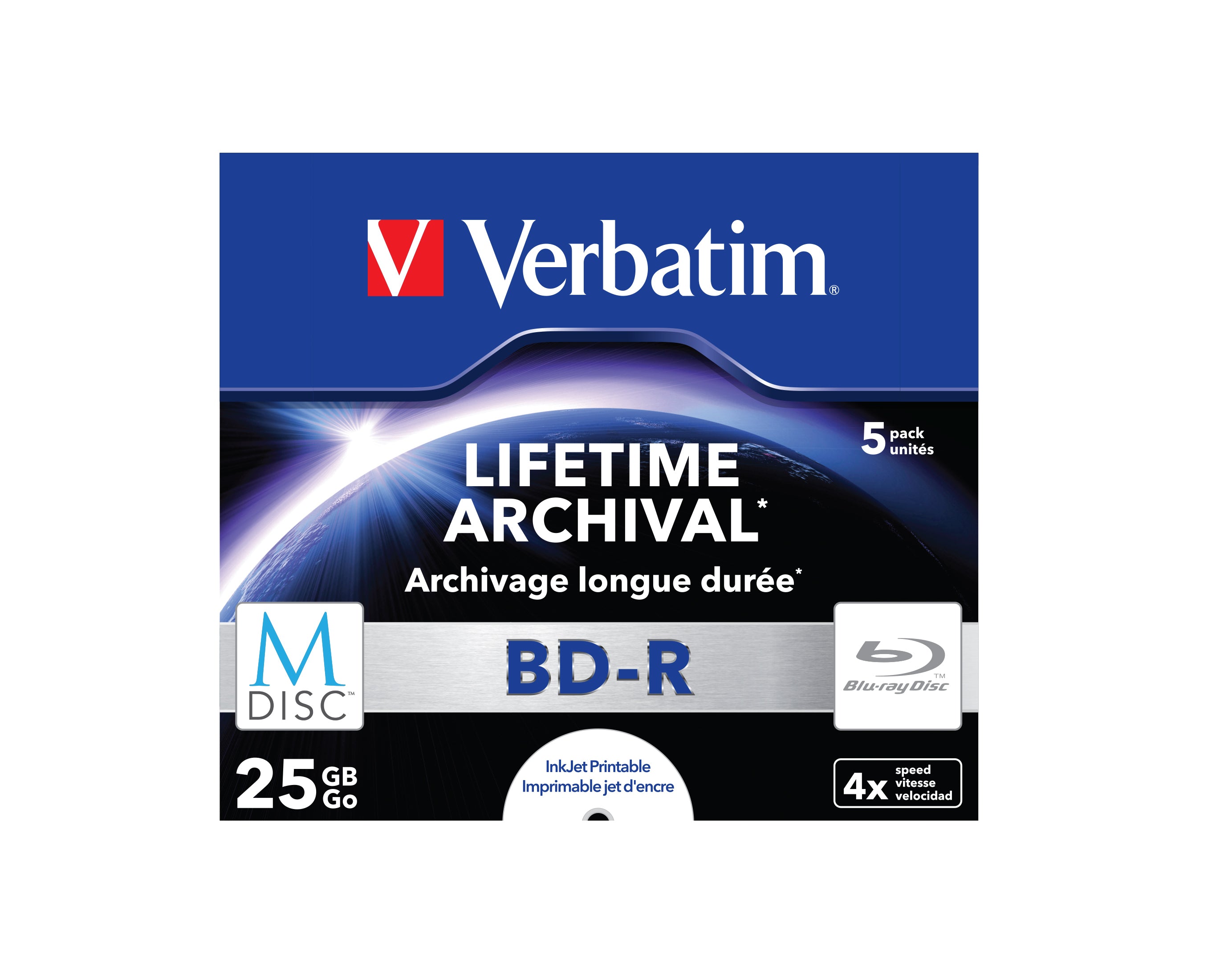  www.electricalstuff.se ElectricalStuff.se   Verbatim M-Disc 4x BD-R 25 GB 5 styck Verbatim 43823 0023942438236|023942438236|