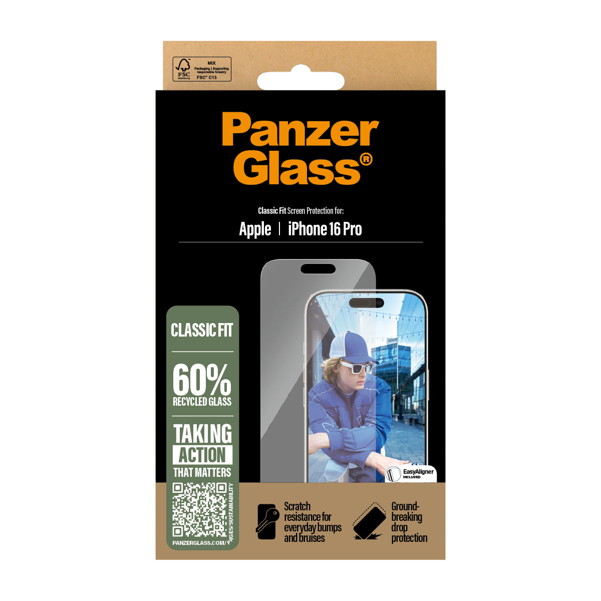  P 6.3Inch Classic Fit PanzerGlass 2874 5715685002724 Övrigt   PG Scrn iPhone 16P 6.3Inch Classic Fit www.electricalstuff.se 