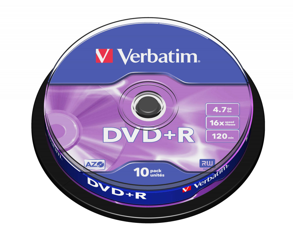  www.electricalstuff.se ElectricalStuff.se   Verbatim DVD+R Matt Silver 4,7 GB 10 styck Verbatim 43498 0023942434986|02394243