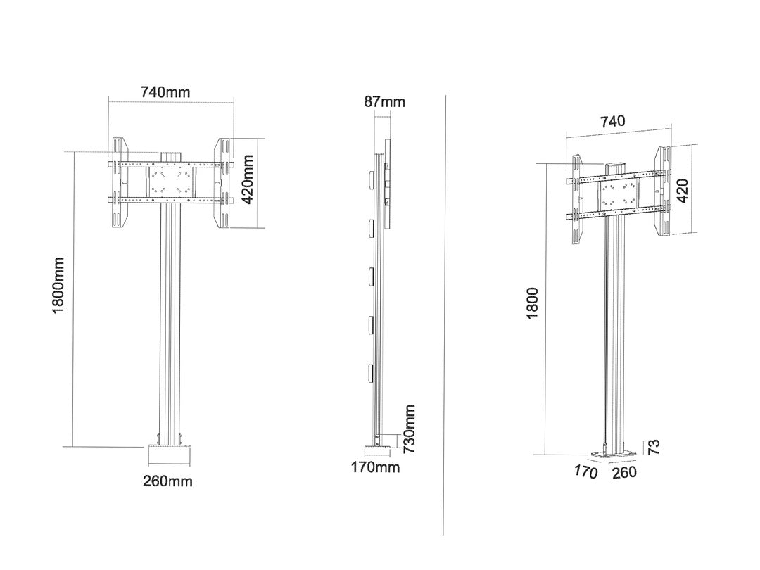  ff.se   Multibrackets 2401 fäste för skyltningsskärm 160 cm (63") Svart Multibrackets 2401 7350073732401 Fästen för Skyltnin