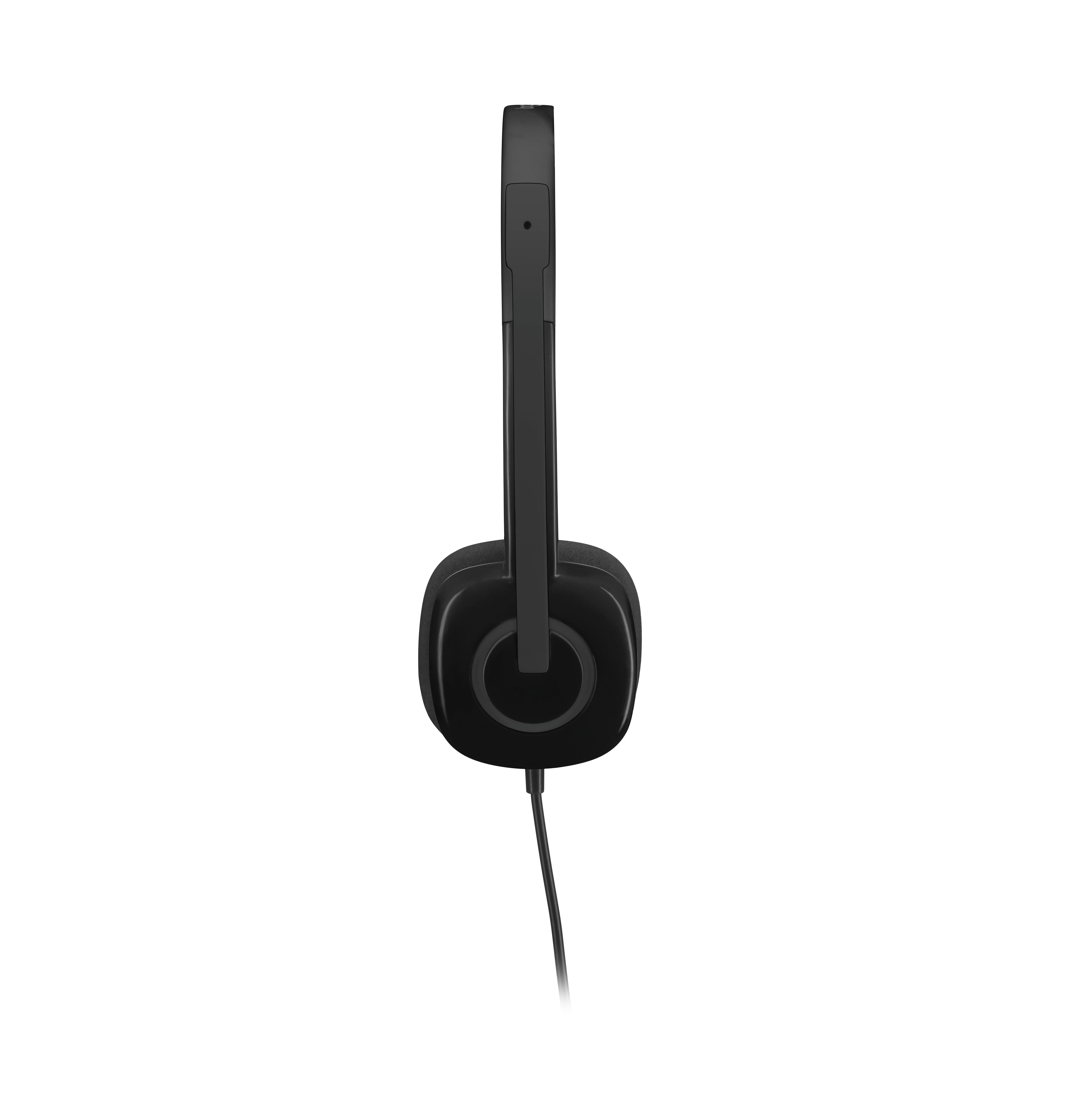  t Kabel Huvudband Kontor/callcenter Svart Logitech 981-000589 5099206057333|6920377903091 Hörlurar och Headsets   H151 www.e