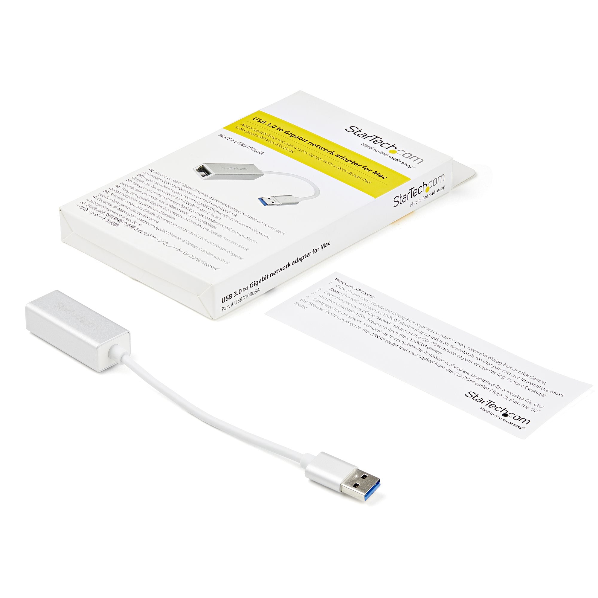  65030862035|4058829182052 Nätverkskort   USB 3.0 till Gigabit-nätverksadapter - silver www.electricalstuff.se ElectricalStuf