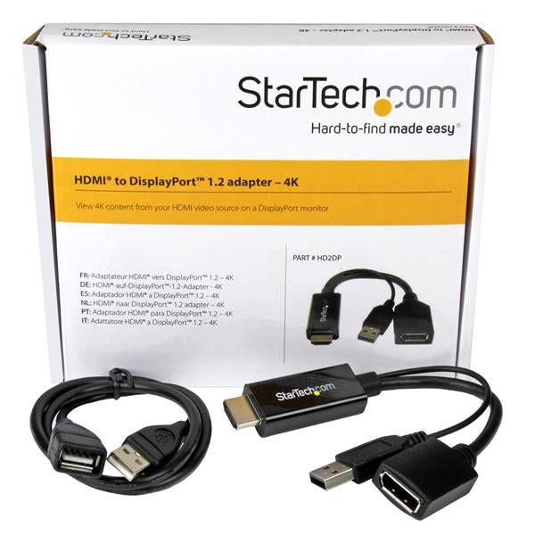  840559|6061395762953 Videokabeladaptrar   HDMI till DisplayPort-adapter - 4K 30 Hz www.electricalstuff.se ElectricalStuff.se
