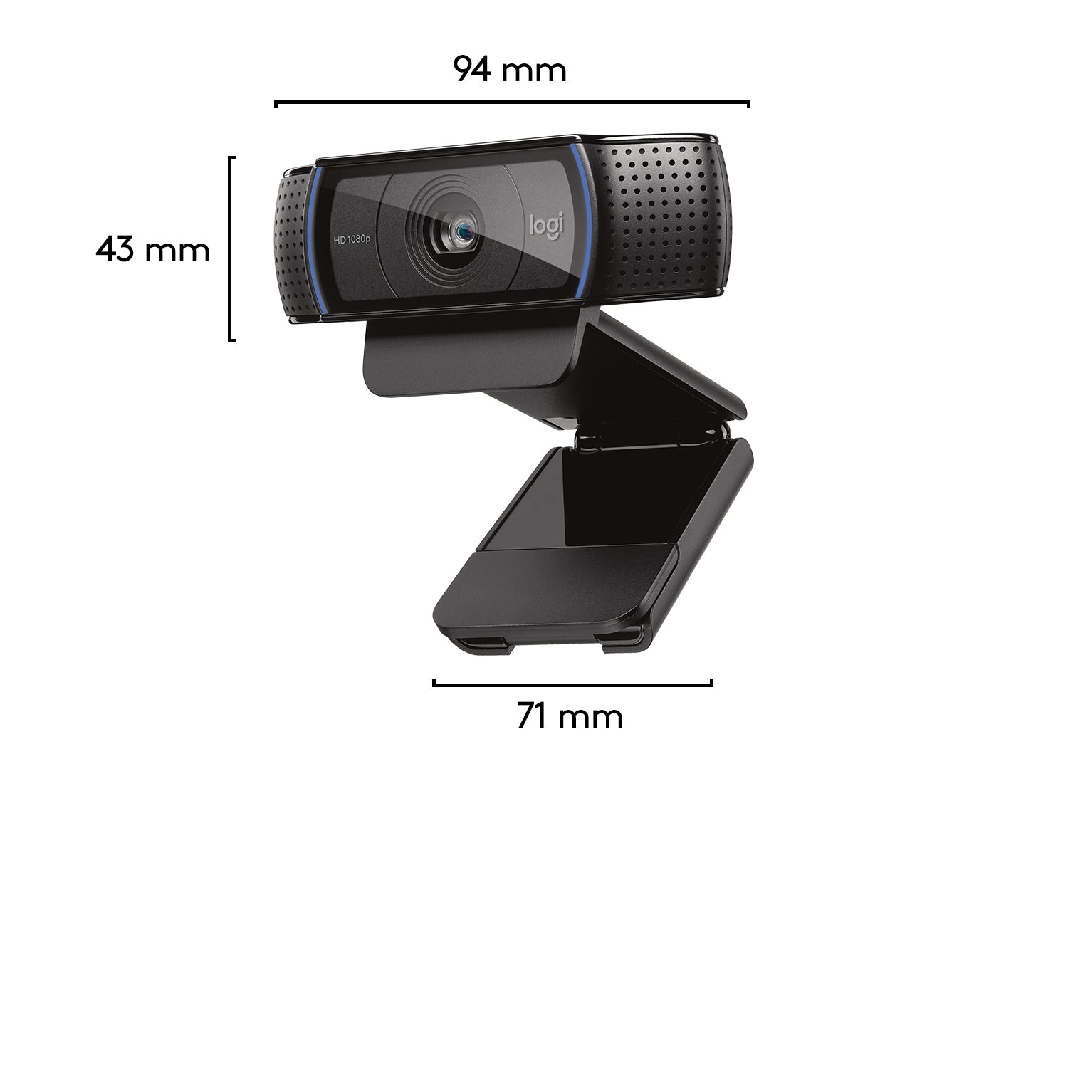  ff.se ElectricalStuff.se   Logitech Hd Pro C920 webbkameror 3 MP 1920 x 1080 pixlar USB 2.0 Svart Logitech 960-001055 509920