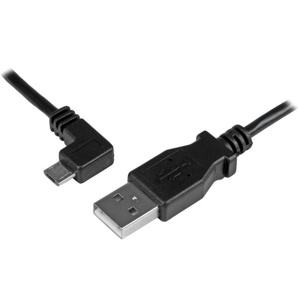  www.electricalstuff.se ElectricalStuff.se   StarTech.com Micro USB-kabel för laddning och synkning M/M - Vänstervinklad Micr
