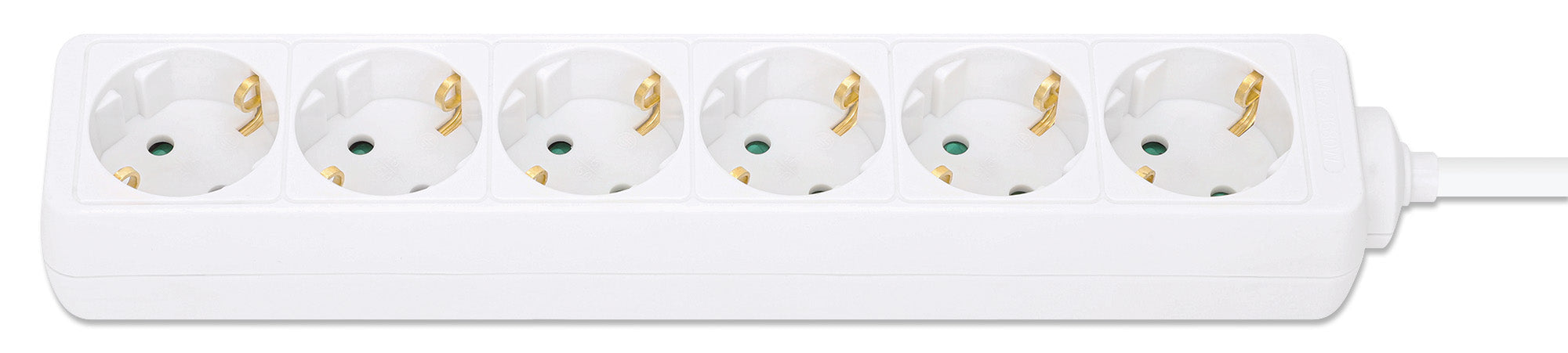  rlängningssladdar 2 m 6 AC-utgångar inomhus Vit Manhattan 168304 0766623168304|766623168304 Förlängningssladdar   168304 www