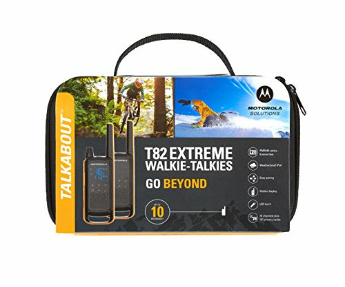  io 16 kanaler Svart, Orange Motorola 188069 5031753007171 Tvåvägsradio   Talkabout T82 Extreme Twin Pack www.electricalstuff