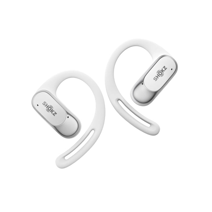  www.electricalstuff.se ElectricalStuff.se   SHOKZ OpenFit Air, weiss Headset Trådlös Öronkrok Samtal/musik/sport/vardag Blue