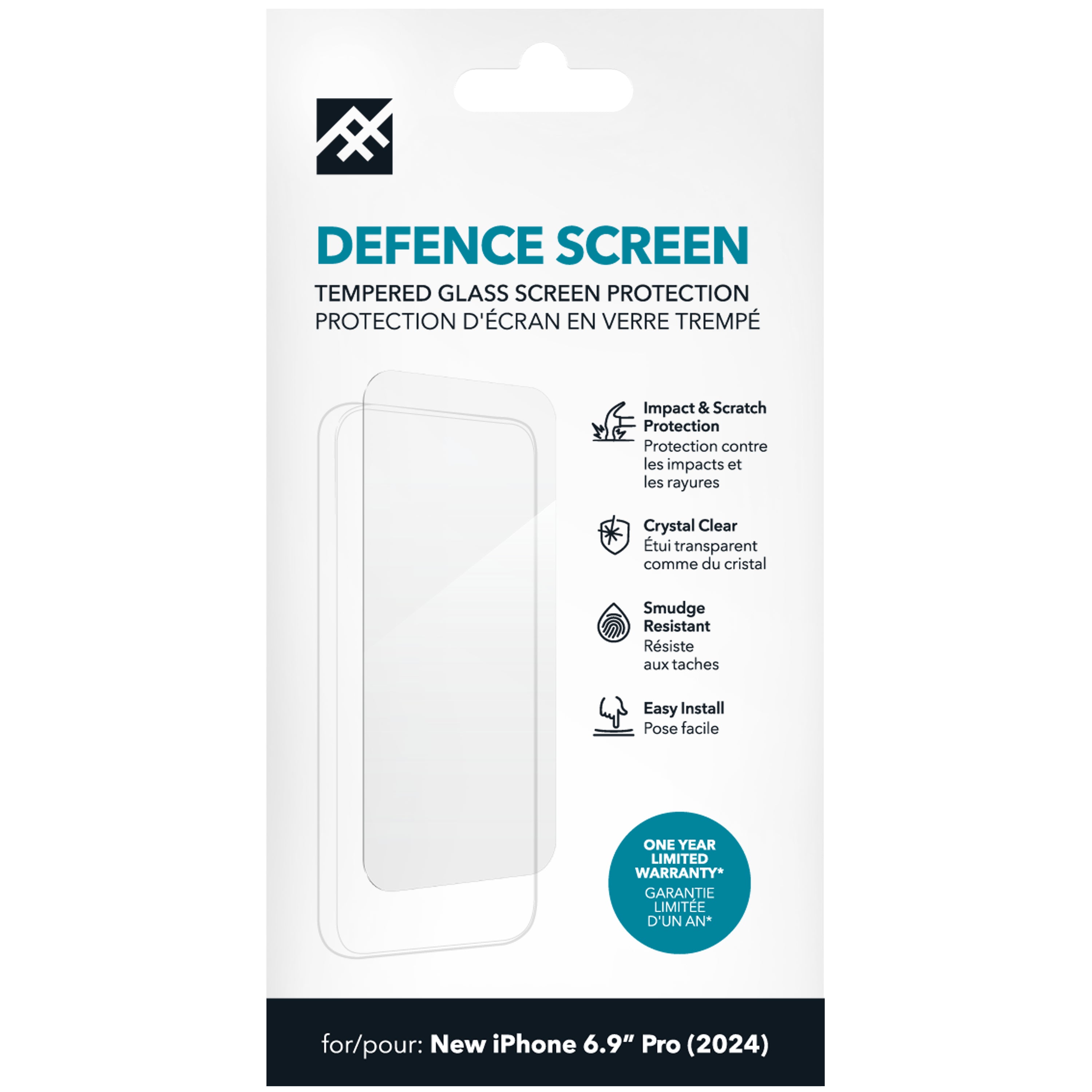  FROGZ 300515353 0840390321619|840390321619 Skärm- och Baksidesskydd till Mobiltelefoner   IF Defence Glass Apple iPhone 16 P