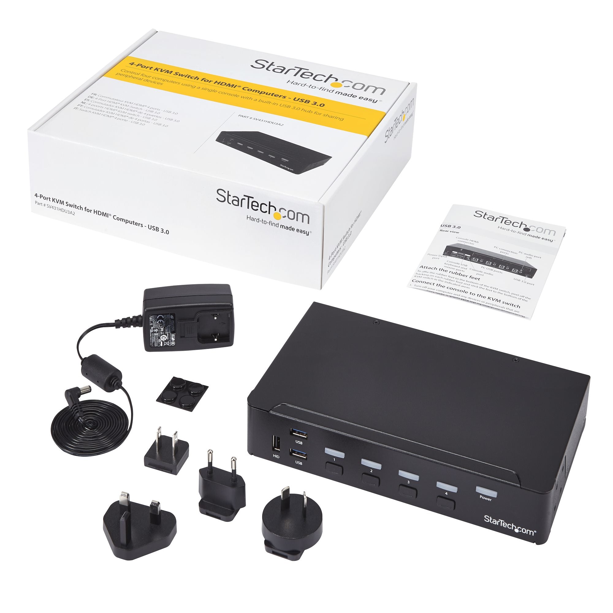  alStuff.se   StarTech.com HDMI KVM-switch med 4 portar - USB 3.0 - 1080p StarTech.com SV431HDU3A2 0065030863735|065030863735