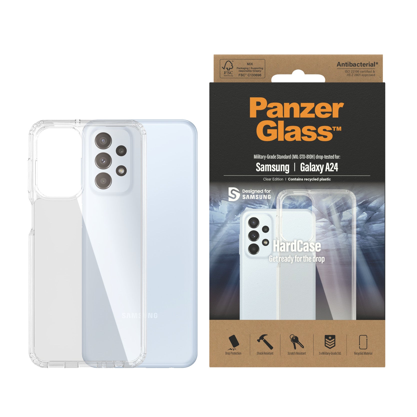  icalStuff.se   PanzerGlass Samsung Galaxy A24 HardCase - (443) mobiltelefonfodral Omslag Transparent PanzerGlass 0443 571172
