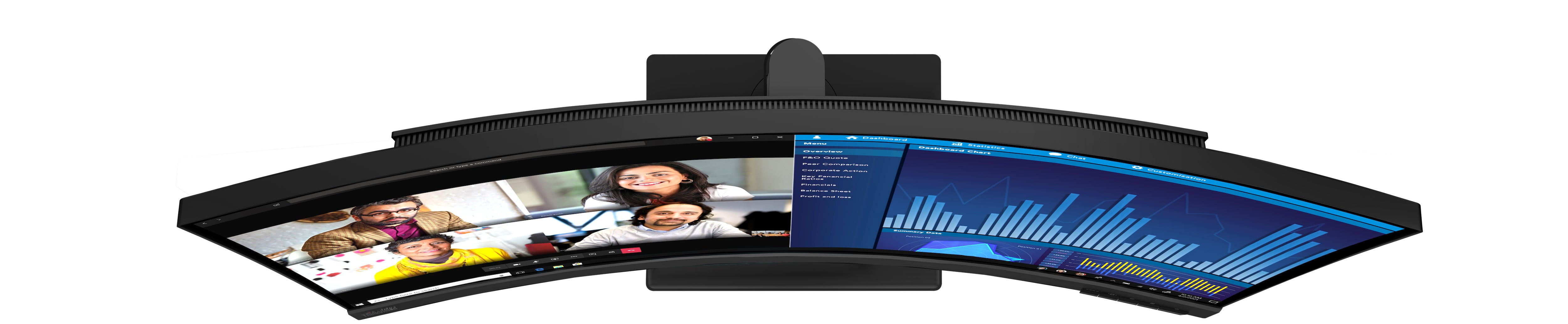  34w-20 LED display 86,7 cm (34.1") 3440 x 1440 pixlar Wide Quad HD Svart Lenovo 63F2RAT3EU 0197532306721|197532306721 Platta