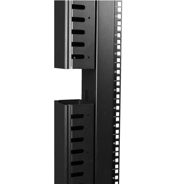  4787|065030864787 Rack Tillbehör   Vertikal kabelorganiserare med fingerkanaler - 0U - 1,8 m www.electricalstuff.se Electric