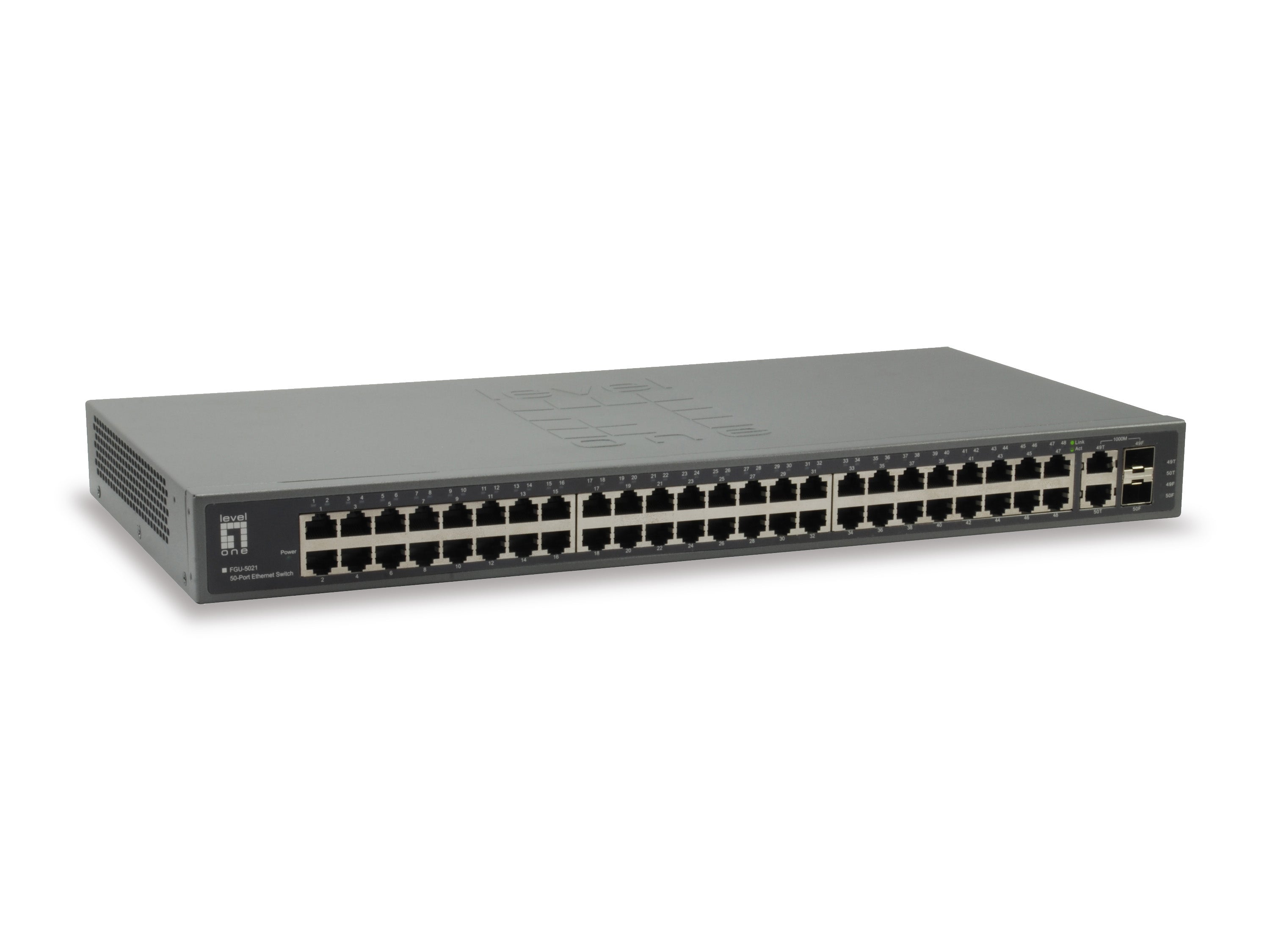  www.electricalstuff.se ElectricalStuff.se   LevelOne FGU-5021 nätverksswitchar Fast Ethernet (10/100) Grå LevelOne FGU-5021 