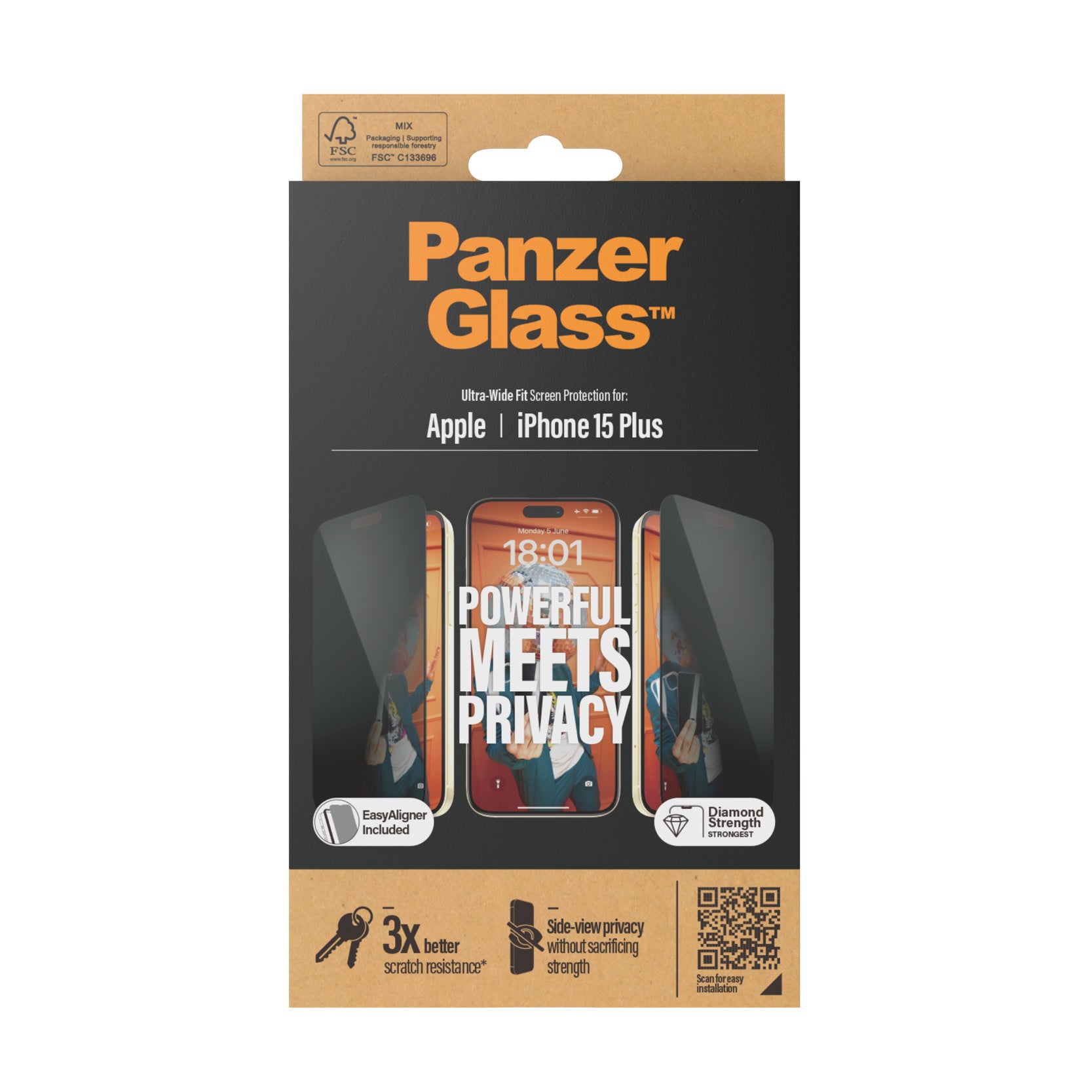  tricalStuff.se   PanzerGlass Ultra Wide Fit Privacy Genomskinligt skärmskydd Apple 1 styck PanzerGlass P2811 5711724128110 S