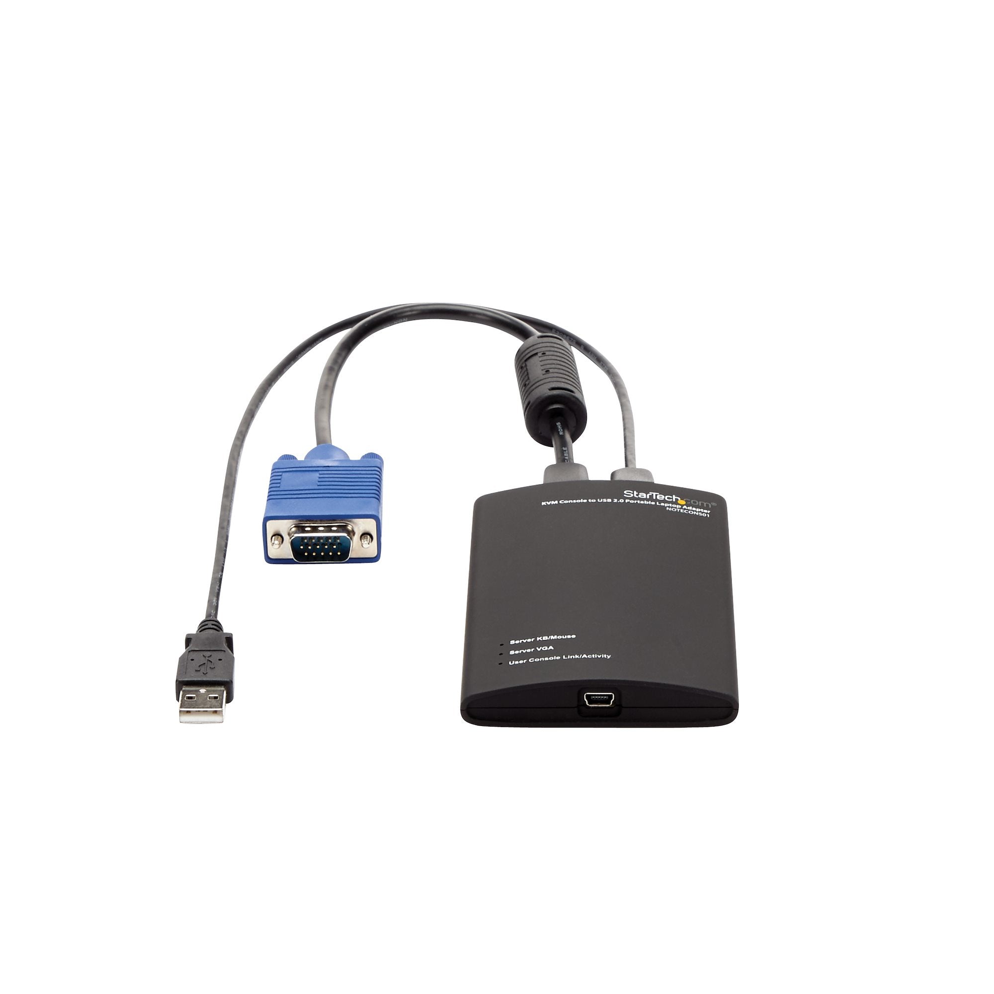  ch.com NOTECONS01 0065030835312|065030835312|0686164415685|686164415685 KVM-Kablar   KVM-enhet till USB 2.0 akutvagn-adapter