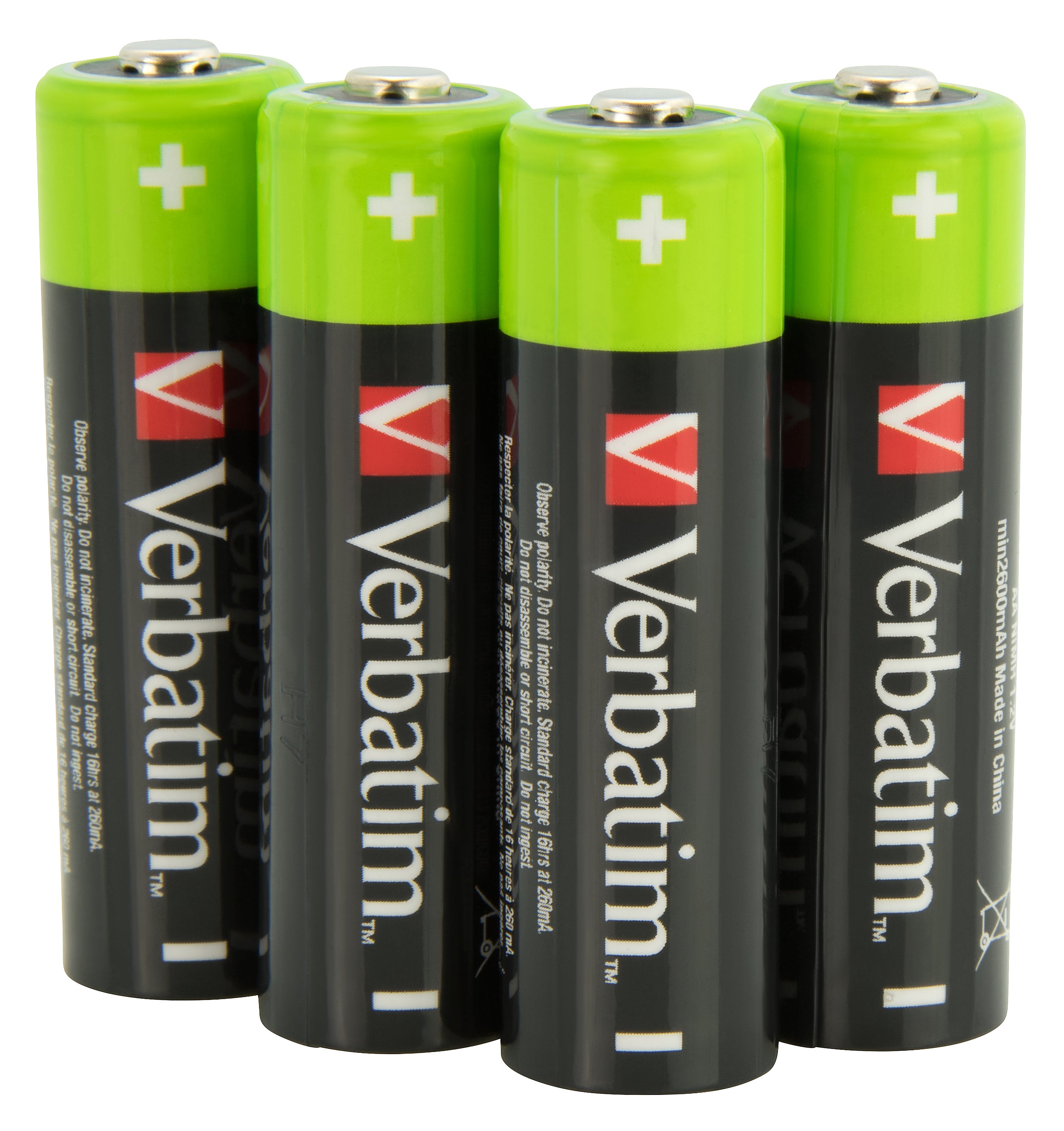   49517 hushållsbatteri Laddningsbart batteri AA Nickel-metallhydrid (NiMH) Verbatim 49517 0023942495178|023942495178 Hushåll