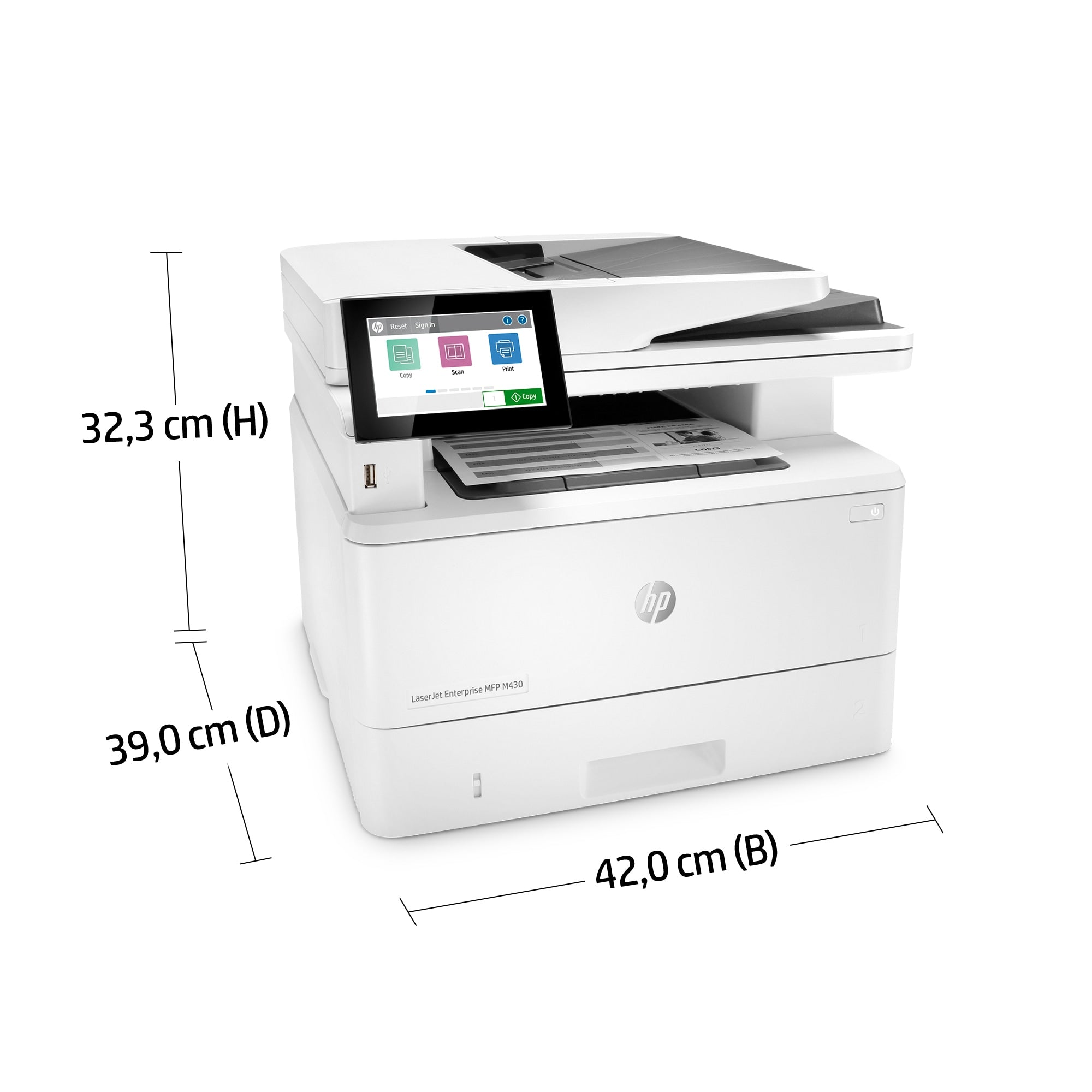 www.electricalstuff.se ElectricalStuff.se   HP LaserJet Enterprise MFP M430f, Svartvit, Skrivare för Företag, Skriv ut, kopi