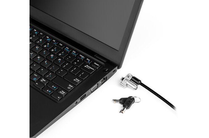  eyed Laptoplås för kilformade slots Kensington K64440WW 0085896644408|085896644408 Kabellås   Slim N17 2.0 Keyed Laptoplås f