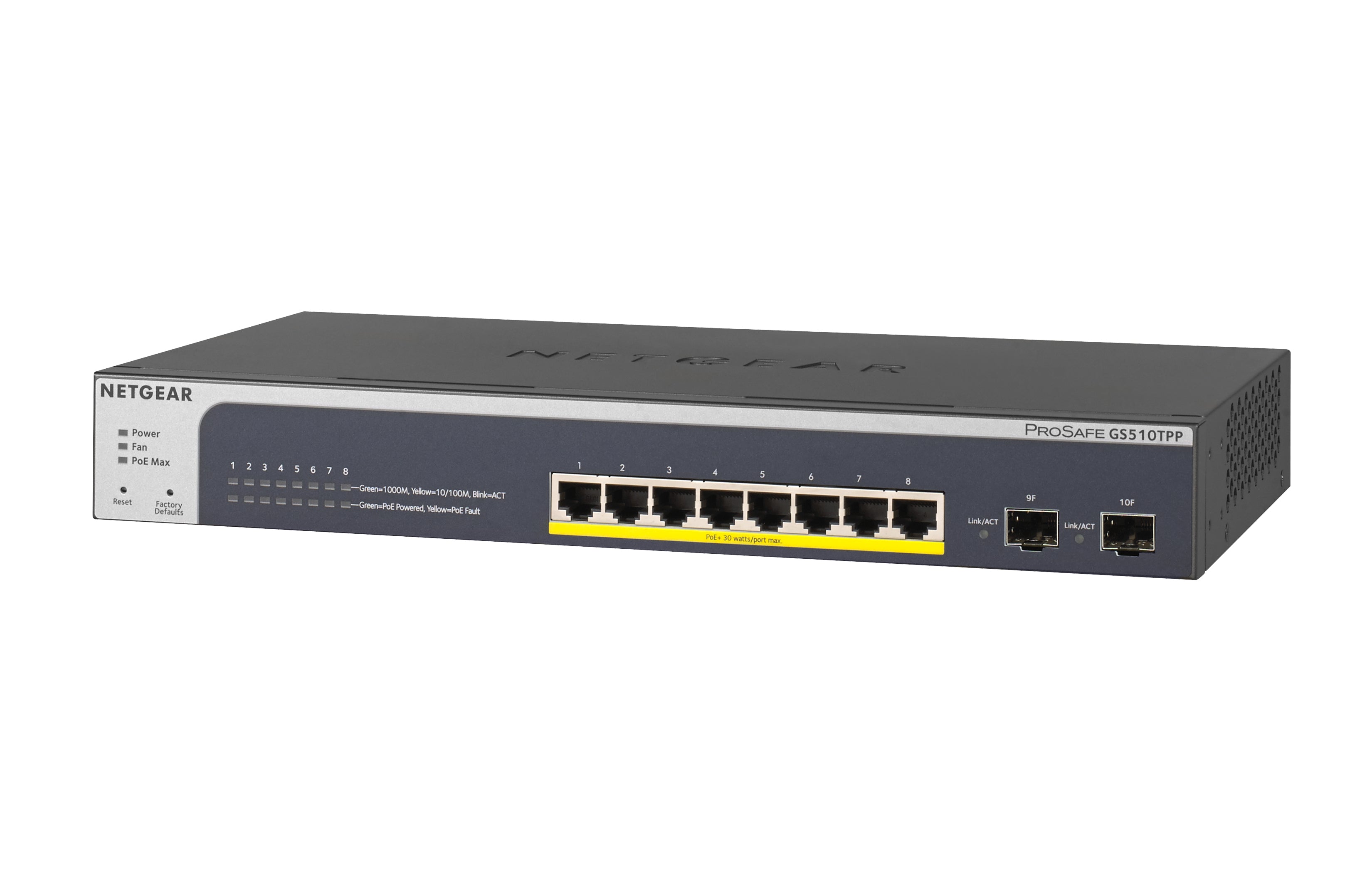  www.electricalstuff.se ElectricalStuff.se   NETGEAR GS510TPP hanterad L2/L3/L4 Gigabit Ethernet (10/100/1000) Strömförsörjni