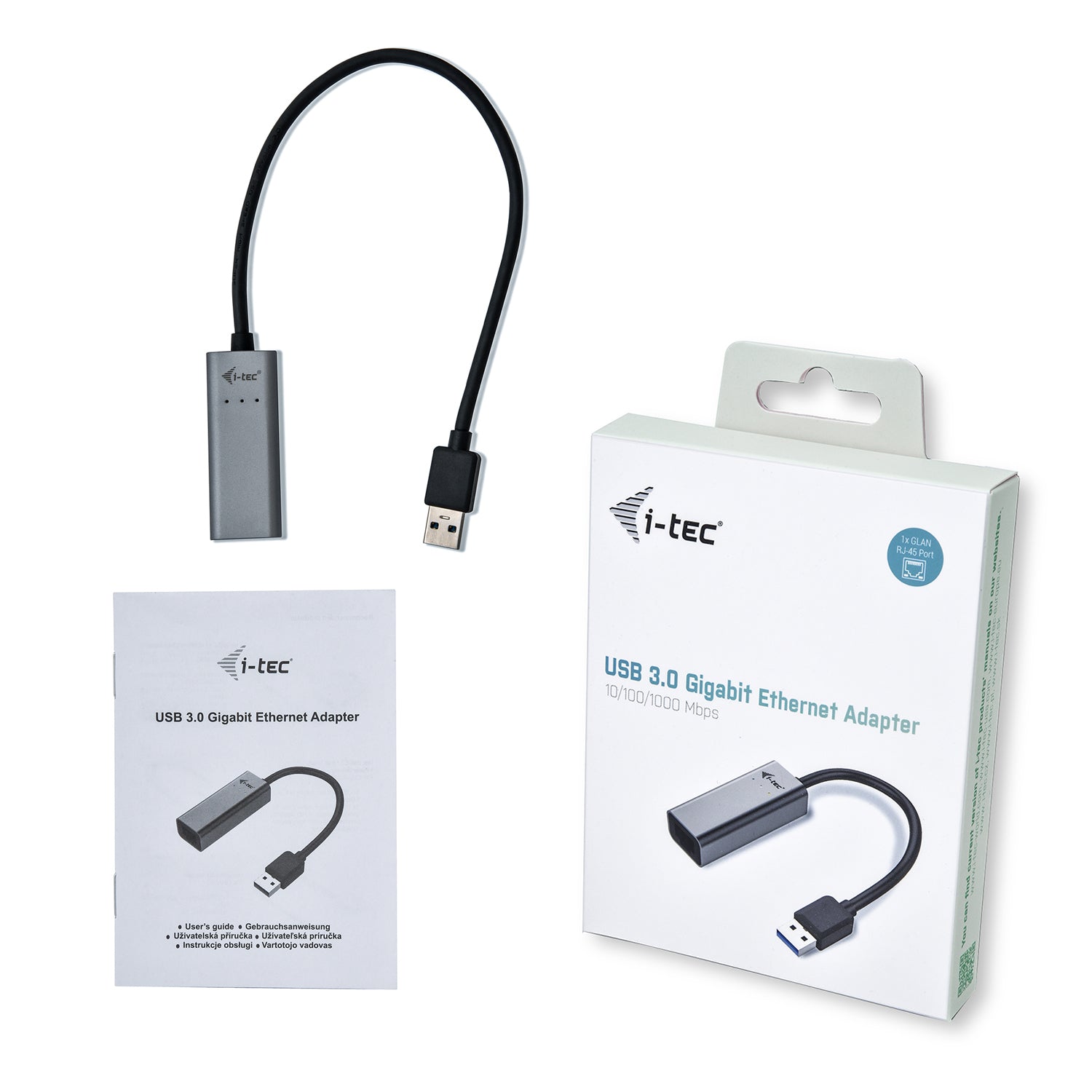  t Ethernet 1000 Mbit/s i-tec U3METALGLAN 8595611701863 Nätverkskort Metal  U3METALGLAN www.electricalstuff.se ElectricalStuf