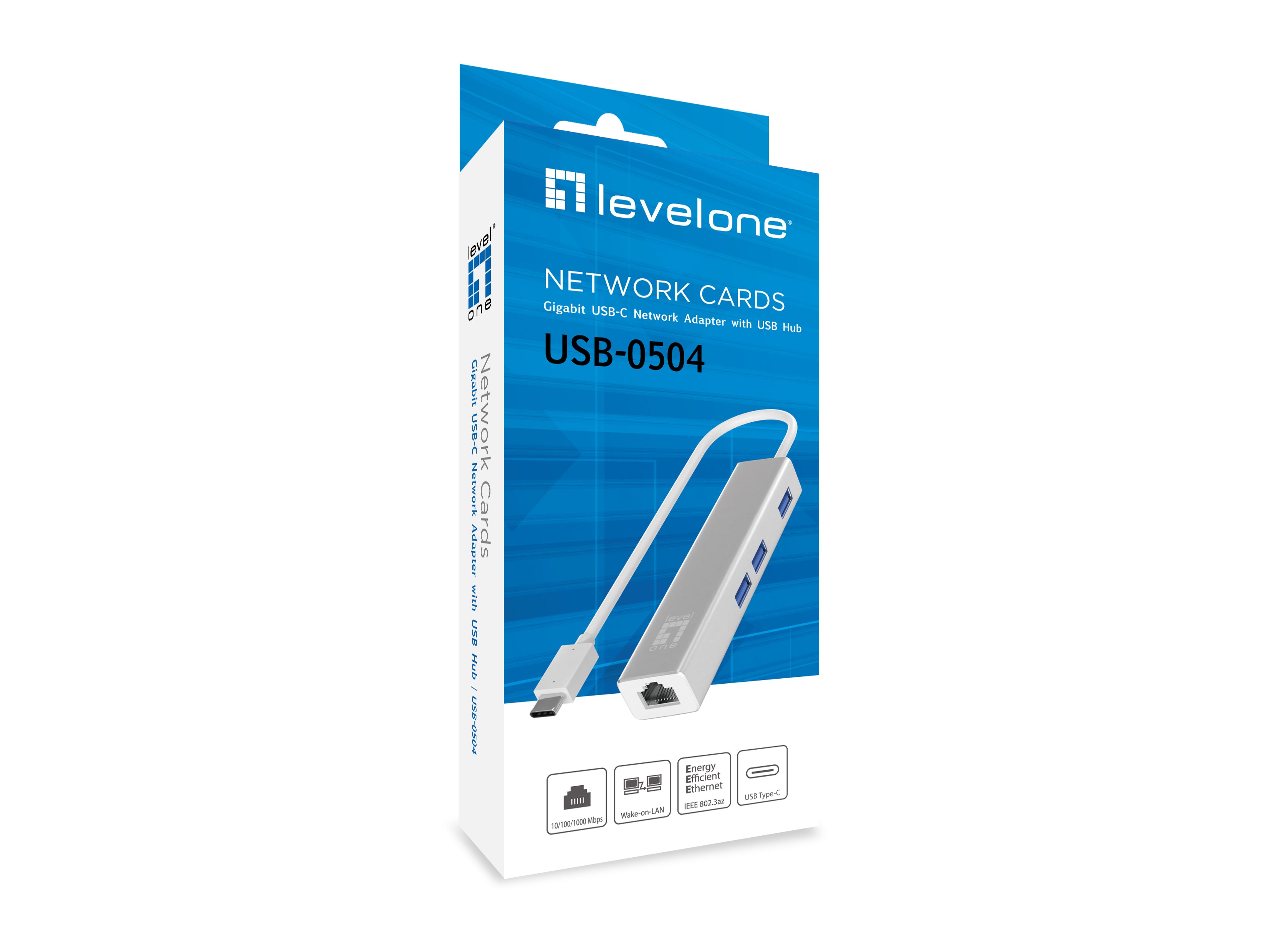  rkskort Ethernet 1000 Mbit/s LevelOne USB-0504 4015867226681|4015867207352|4015867224076 Nätverkskort   USB-0504 www.electri