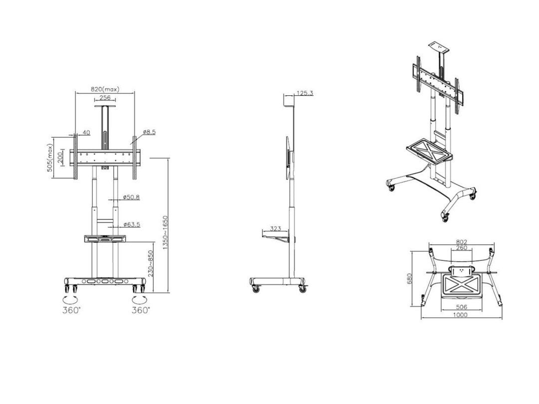  .se ElectricalStuff.se   Multibrackets 4627 fäste för skyltningsskärm 2,03 m (80") Svart Multibrackets 4627 7350073734627 Fä