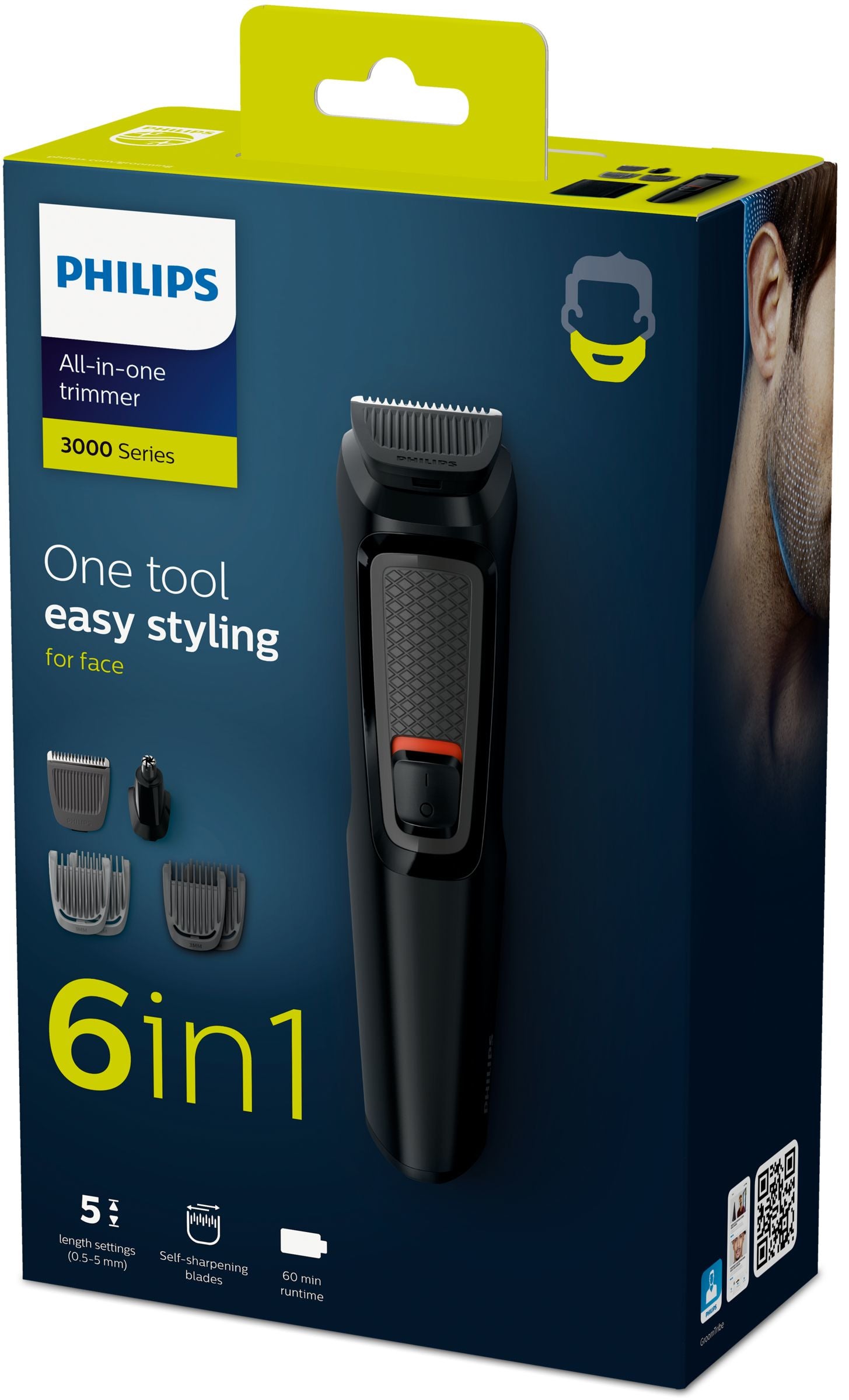  e Philips MG3710/15 8710103795766|8710103794455|8710103785729|8710103794462|8710103795957|8710103794479 Skägg/Hår Trimmer MU