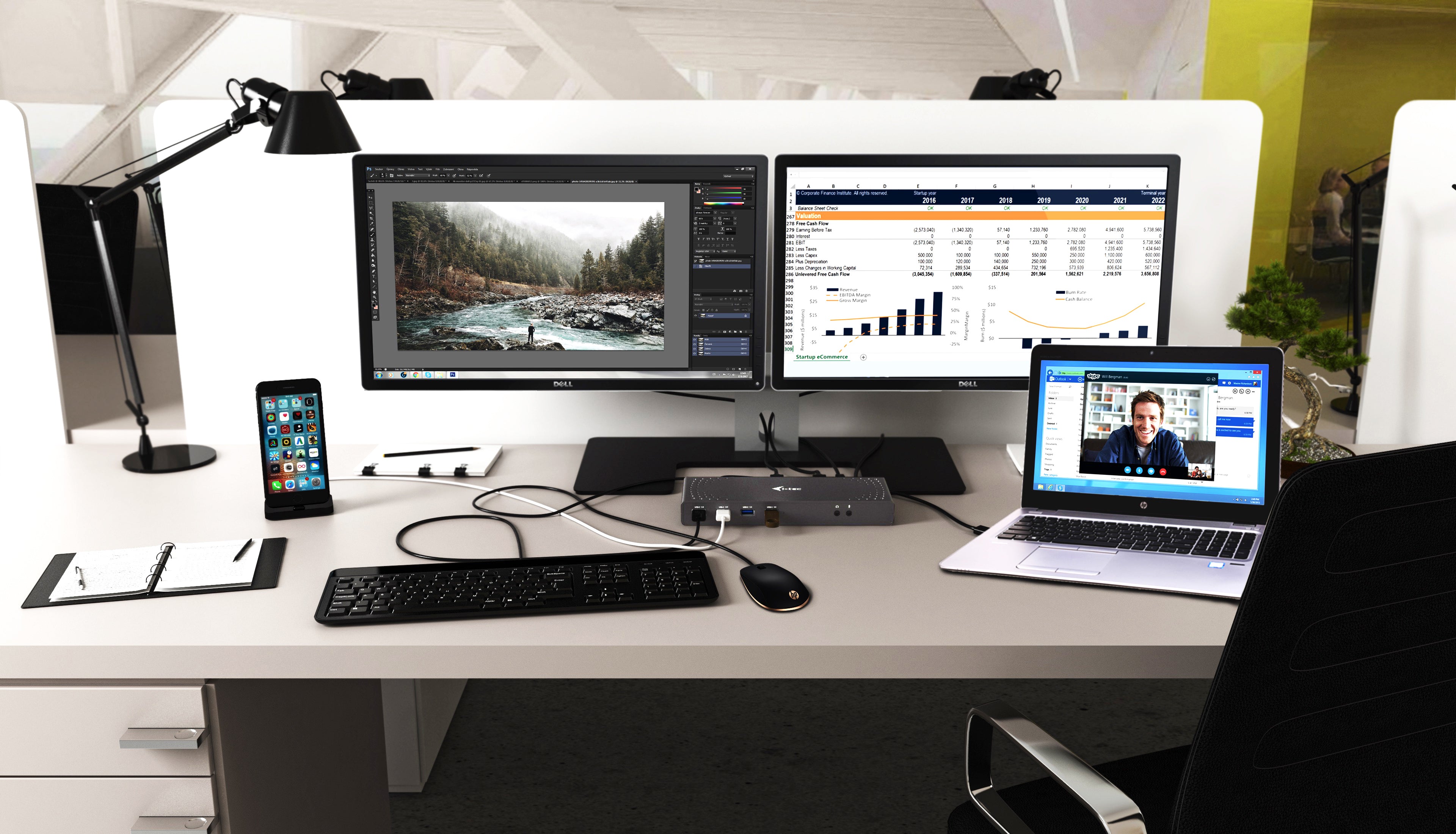   Turkos i-tec CADUAL4KDOCK 8595611702051 Dockningsstationer För Bärbara Datorer   CADUAL4KDOCK www.electricalstuff.se Electr