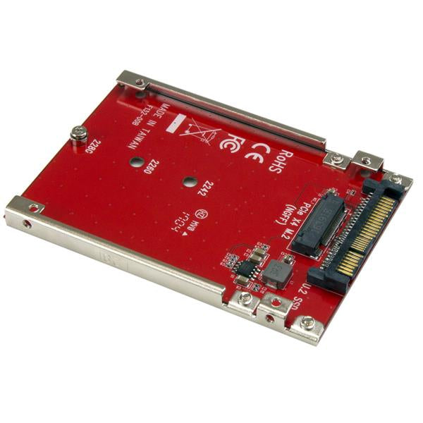  heter StarTech.com U2M2E125 0065030872461|065030872461|0190198467461|190198467461 Nätverkskort/Adapters   M.2 enhet till U.2