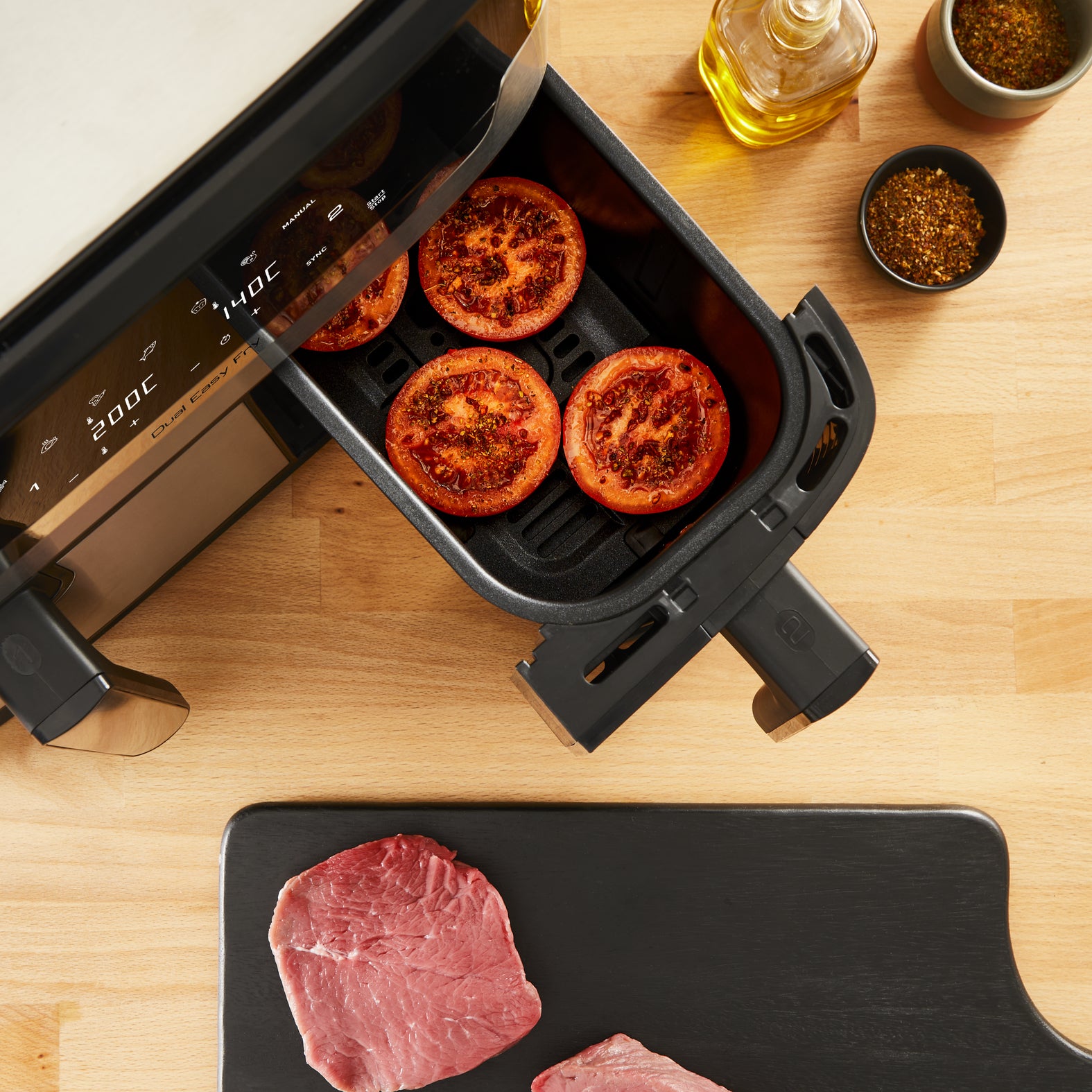   Grill  EY905D www.electricalstuff.se ElectricalStuff.se   Tefal Dual Easy Fry & Grill EY905D Dubbel 8,3 l Fristående 2700 W