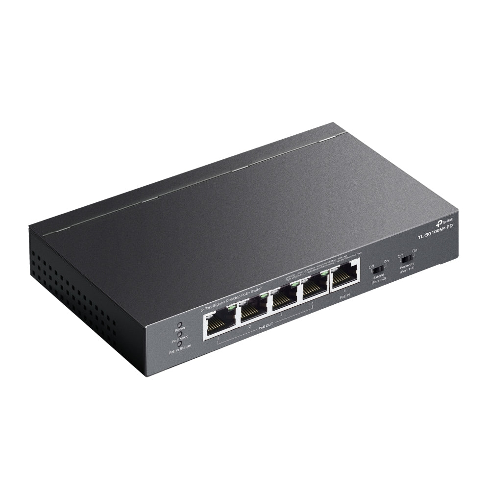  ing via Ethernet (PoE) stöd Svart TP-Link TL-SG1005P-PD 4895252501117|4895252501124 Nätverksswitchar   TL-SG1005P-PD www.ele