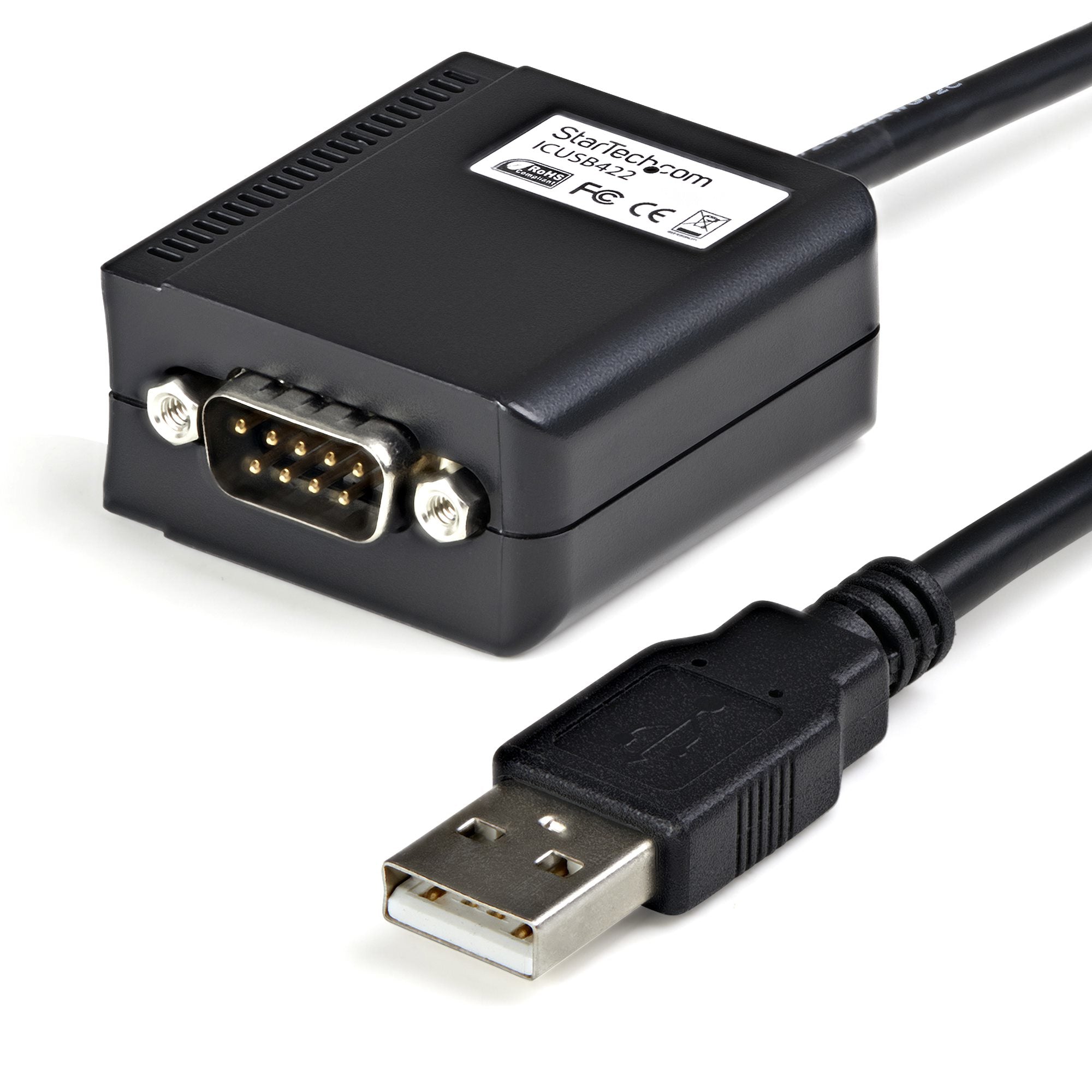  www.electricalstuff.se ElectricalStuff.se   StarTech.com ICUSB422 kabelomvandlare (hane/hona) DB9 M USB-A FM Svart StarTech.