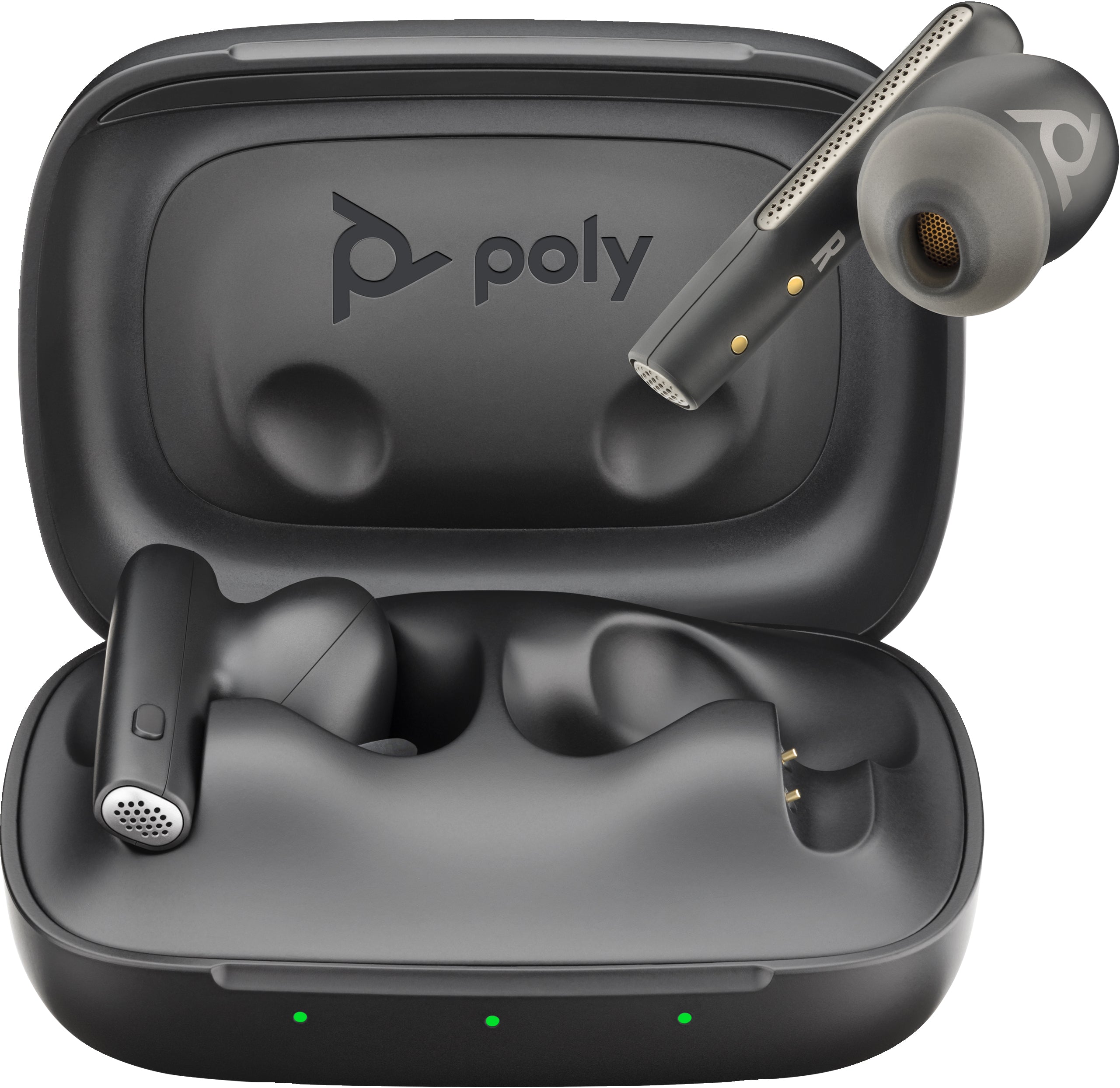  www.electricalstuff.se ElectricalStuff.se   POLY Voyager Free 60 UC Carbon Black Earbuds + BT700 USB-A-adapter + grundläggan