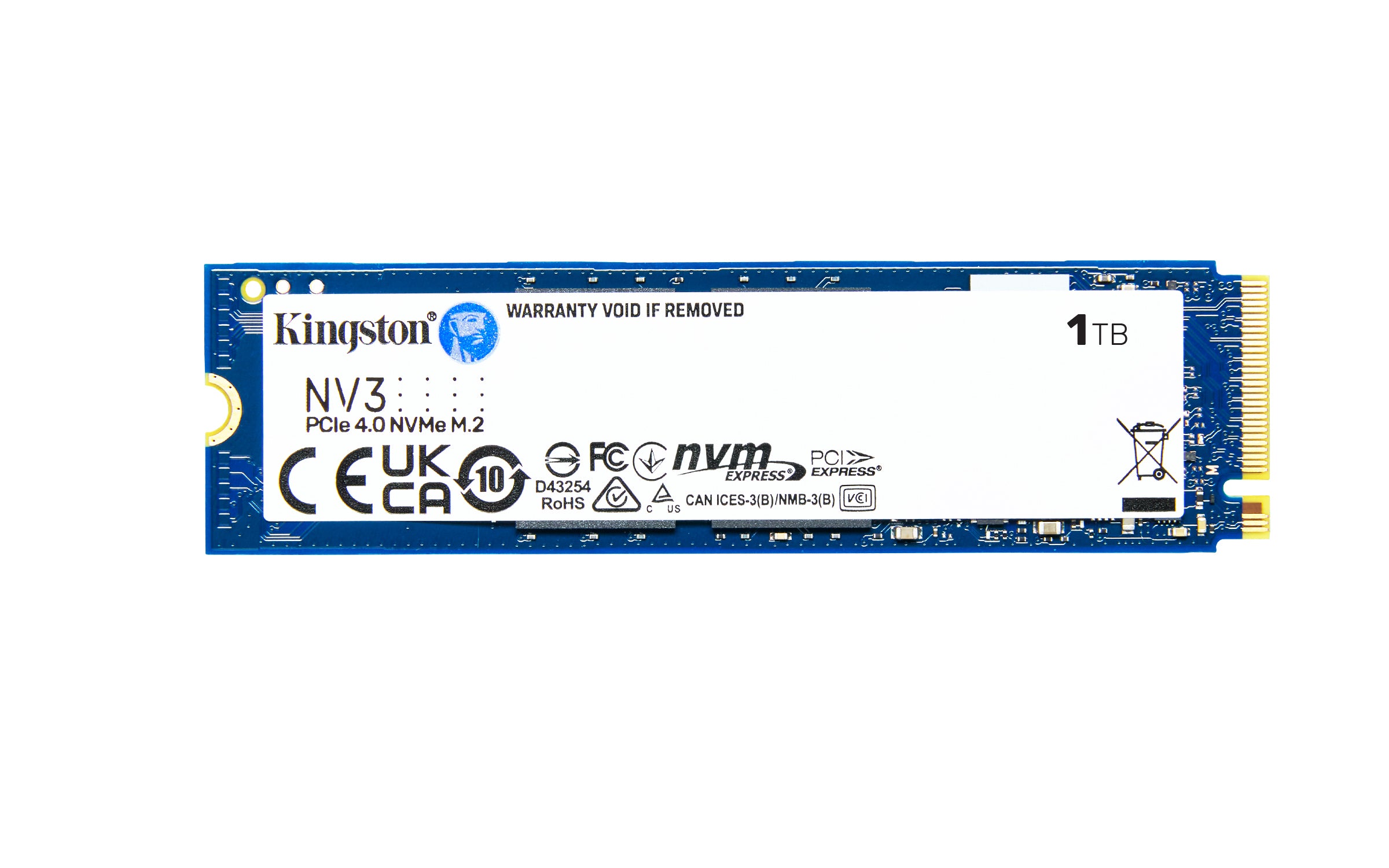   NV3 1 TB M.2 PCI Express 4.0 NVMe 3D NAND Kingston Technology SNV3S/1000G 0740617344790|740617344790 SSD-Hårddisk   NV3 www