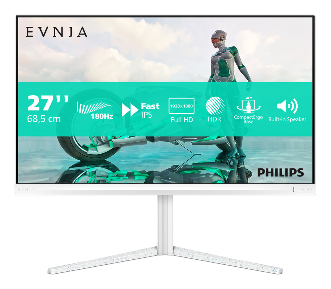  hilips Evnia 27M2N3201A/00 platta pc-skärmar 68,6 cm (27") 1920 x 1080 pixlar Full HD LCD Vit Philips 27M2N3201A/00 87210380