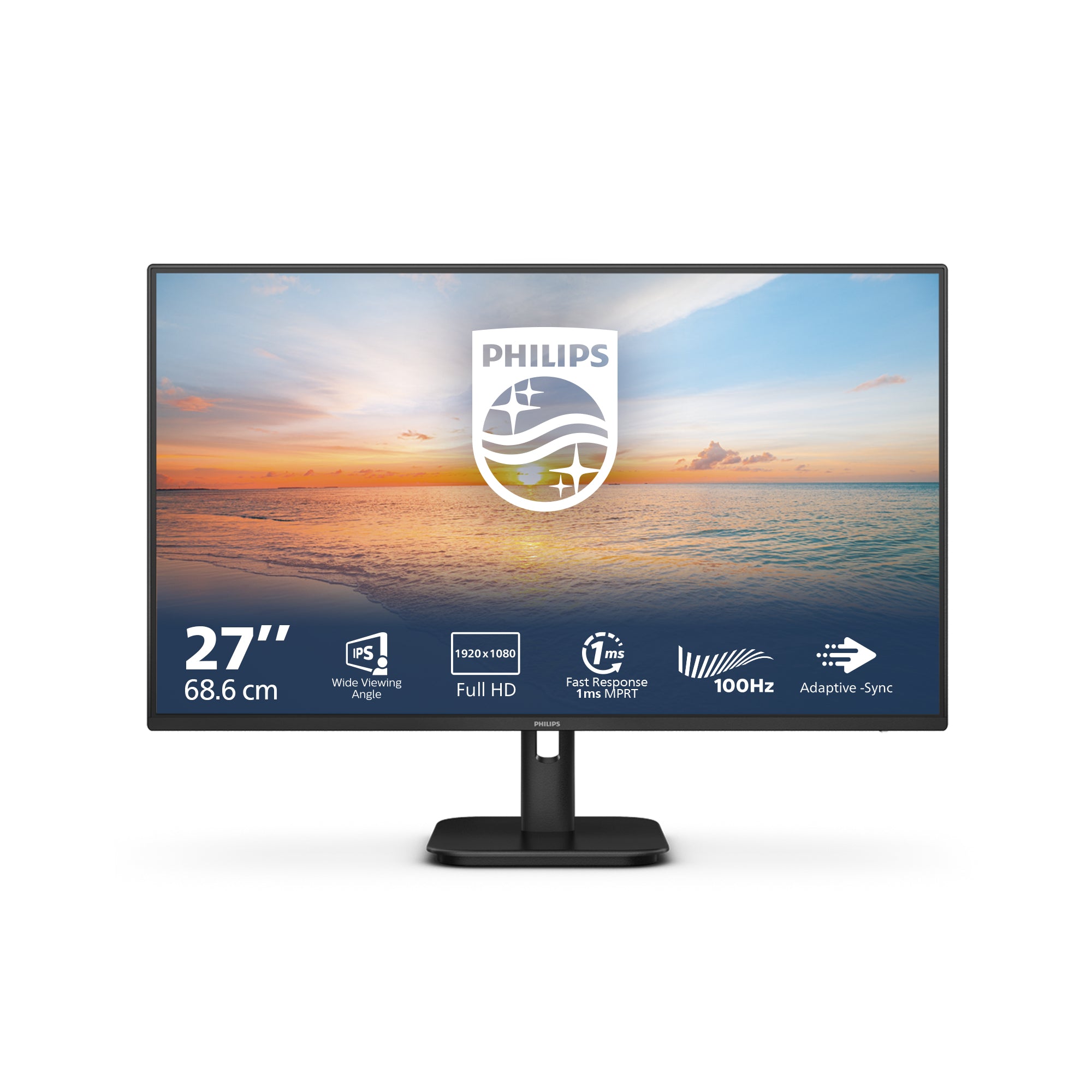   LED display 68,6 cm (27") 1920 x 1080 pixlar Full HD LCD Svart Philips 27E1N1100A/00 8712581804282 Platta Pc-Skärmar 1000 s
