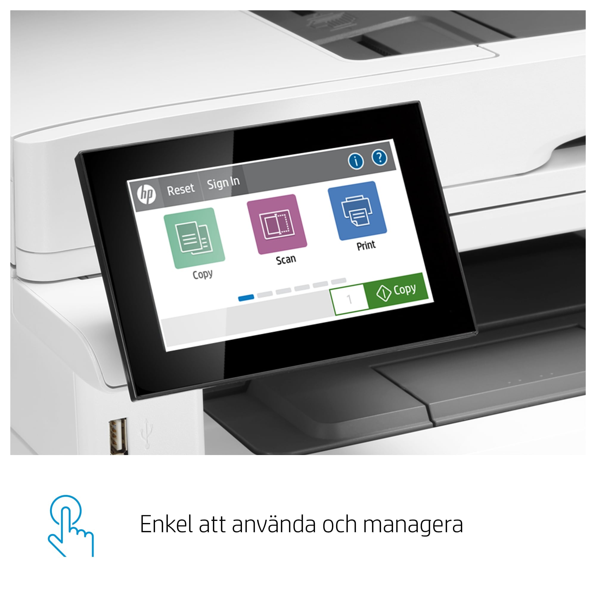  rlek; Energieffektiv; Hög säkerhet HP 3PZ55A#B19 0193905205479|193905205479 Multifunktionsskrivare LaserJet Enterprise  HP L