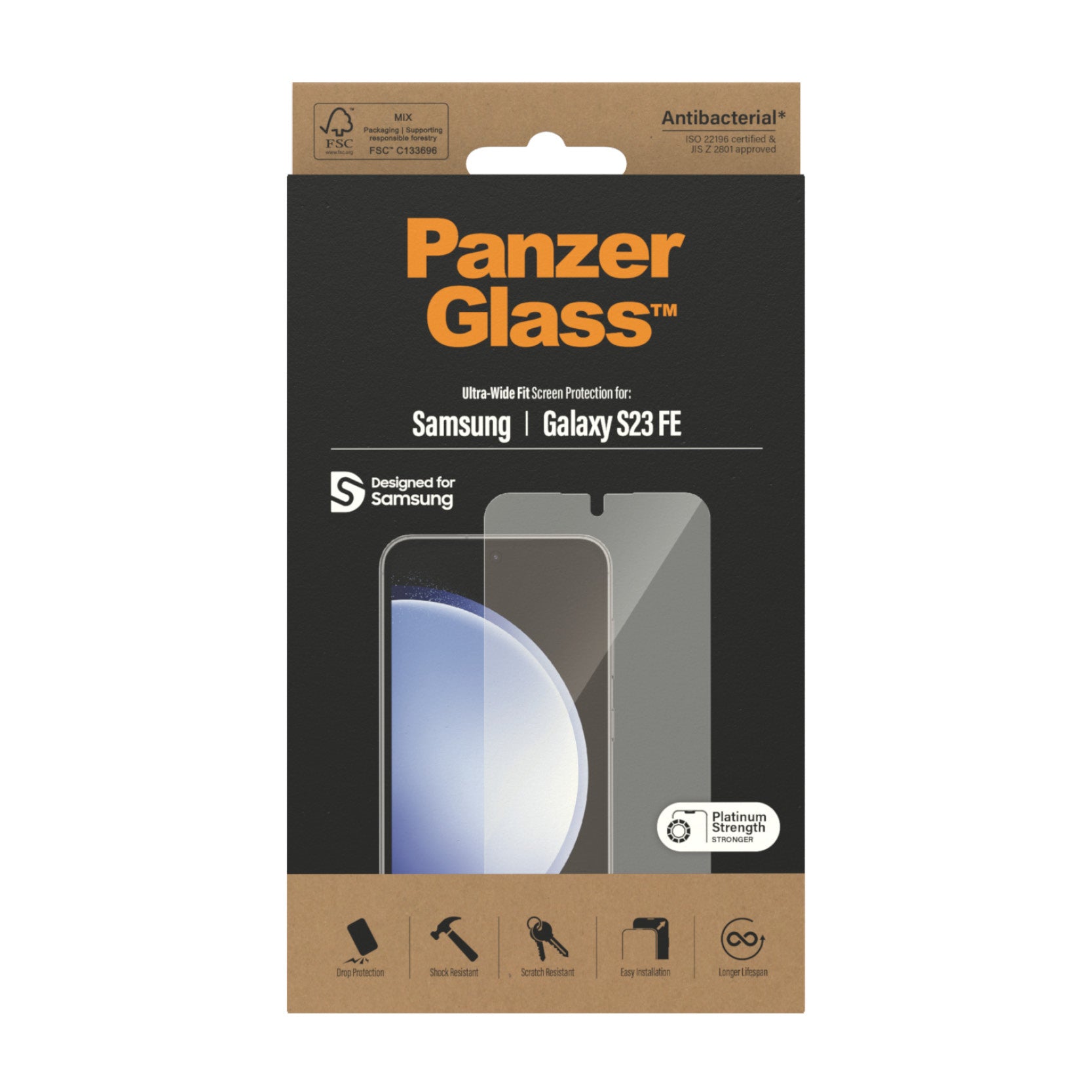  .se ElectricalStuff.se   PanzerGlass 7341 skärm- och baksidesskydd till mobiltelefon Genomskinligt skärmskydd Samsung 1 styc