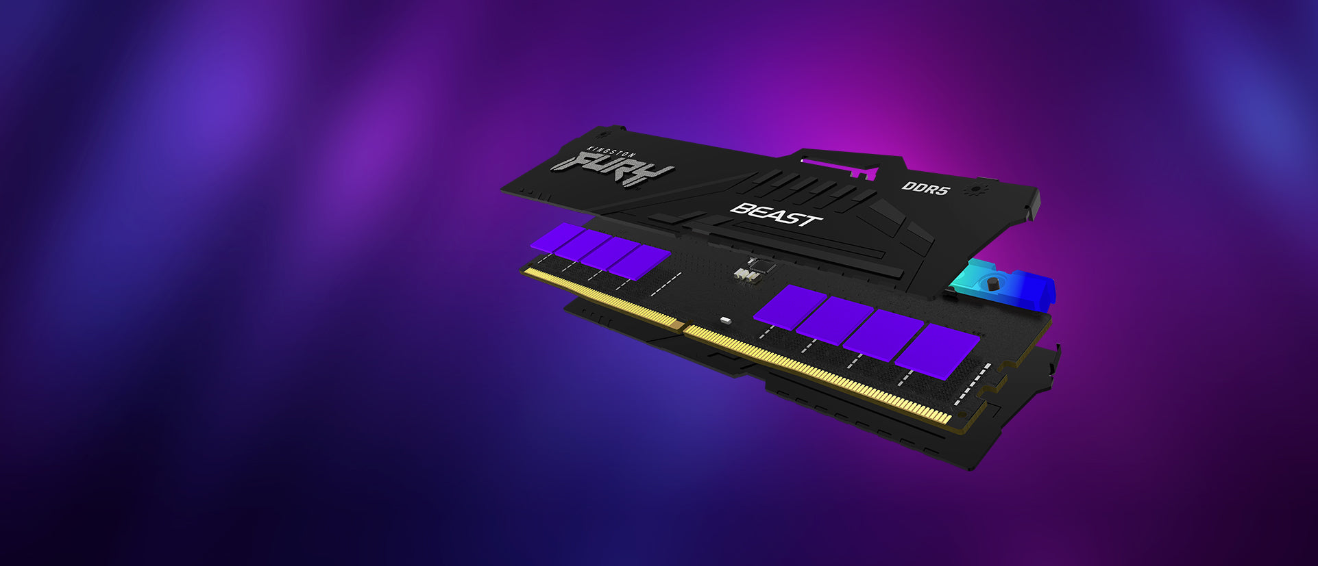  t RGB RAM-minnen 16 GB 2 x 8 GB DDR5 2800 MHz Kingston Technology KF556C40BBAK2-16 0740617328486|740617328486 RAM-Minnen FUR