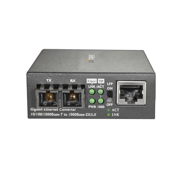 uff.se ElectricalStuff.se   StarTech.com MCMGBSCSM10 mediakonverterare för nätverk 1000 Mbit/s 1310 nm Enkelläge Svart StarT