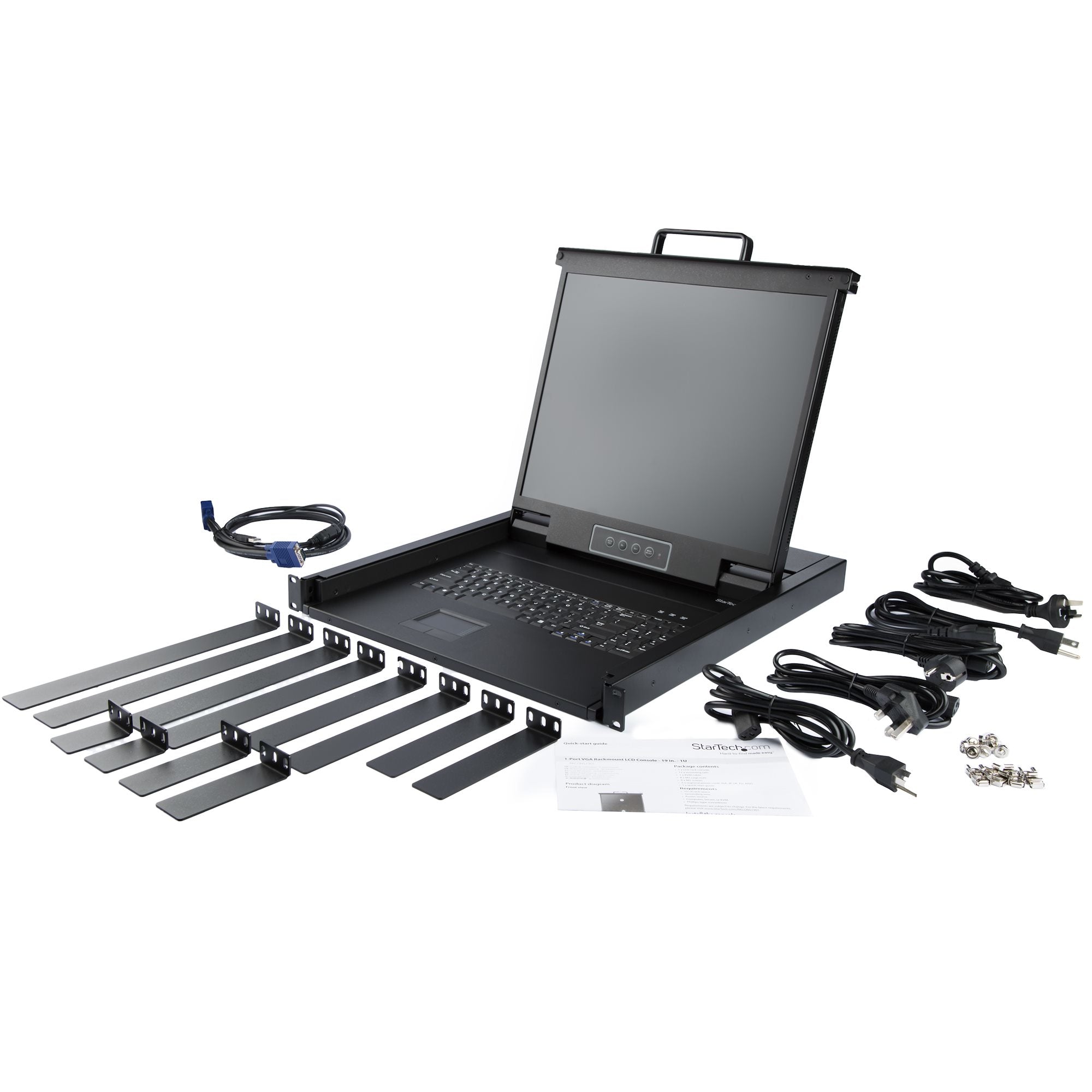  ck 43,2 cm (17") 1280 x 1024 pixlar Stål 1U StarTech.com RKCONS1701 0065030872522|065030872522 Rack   RKCONS1701 www.electri